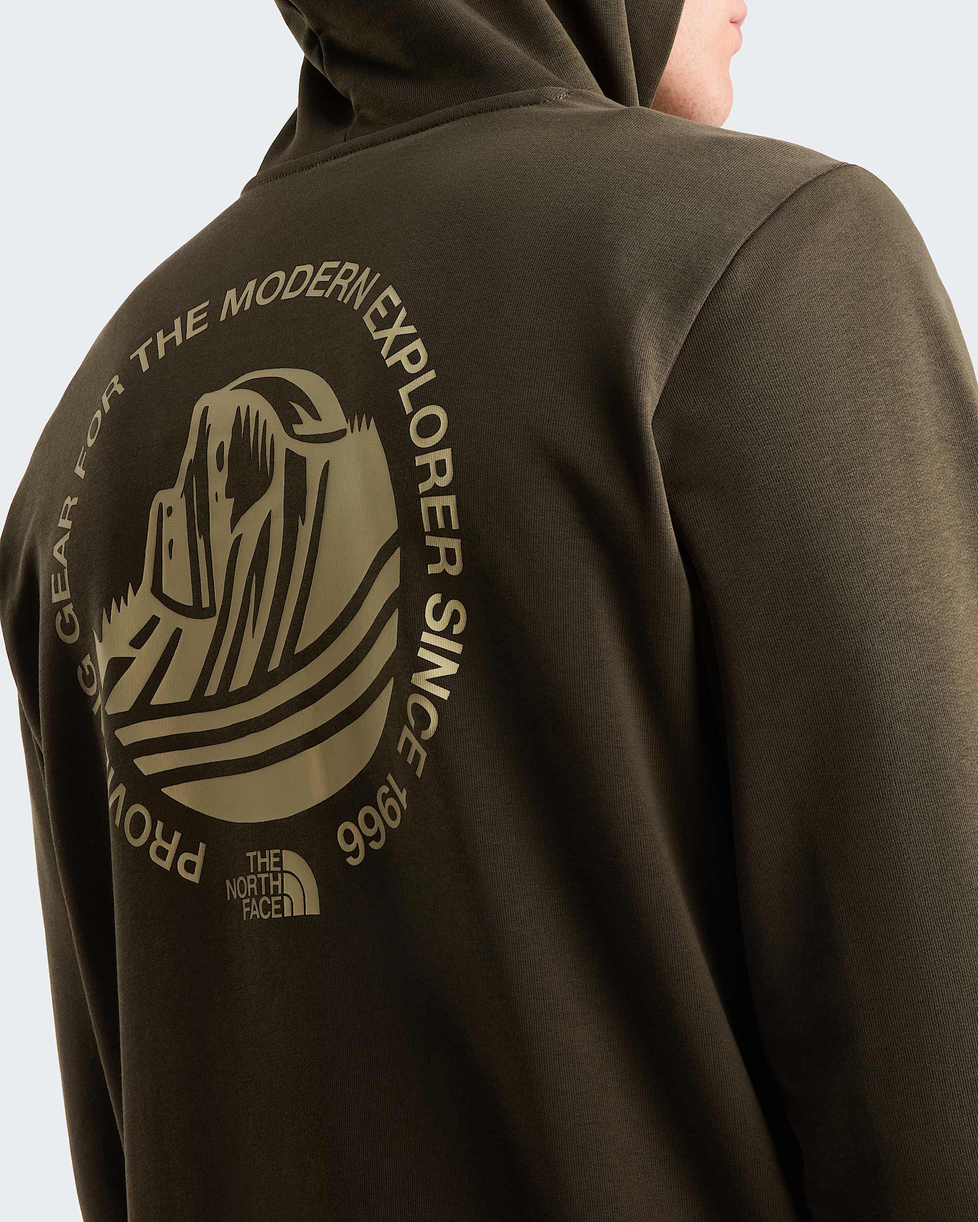 Sudadera recta con capucha y estampado grfico Monte para hombre TNF ALT5
