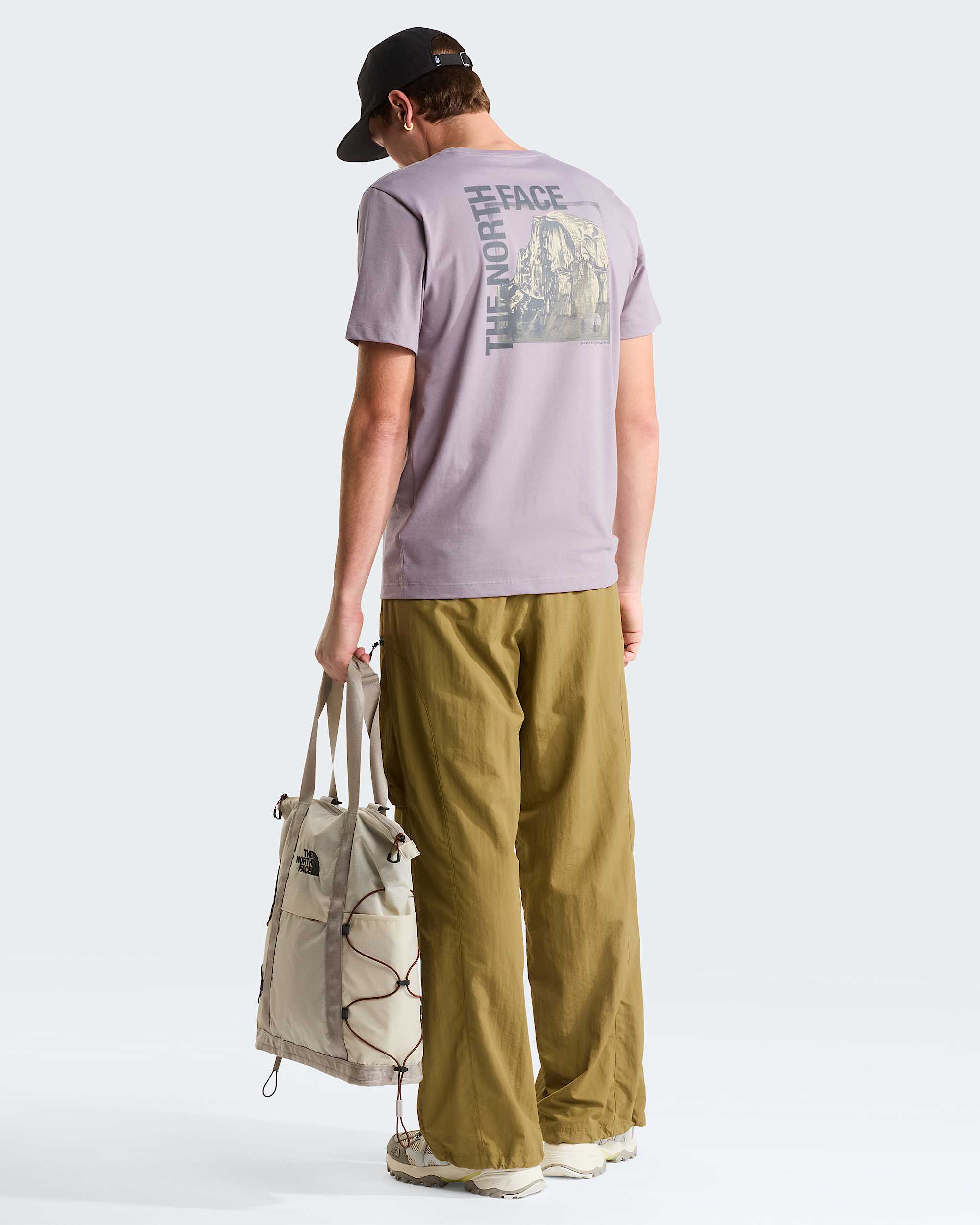 Mens Half Dome Photo Regular Graphic TShirt TNF ALT2