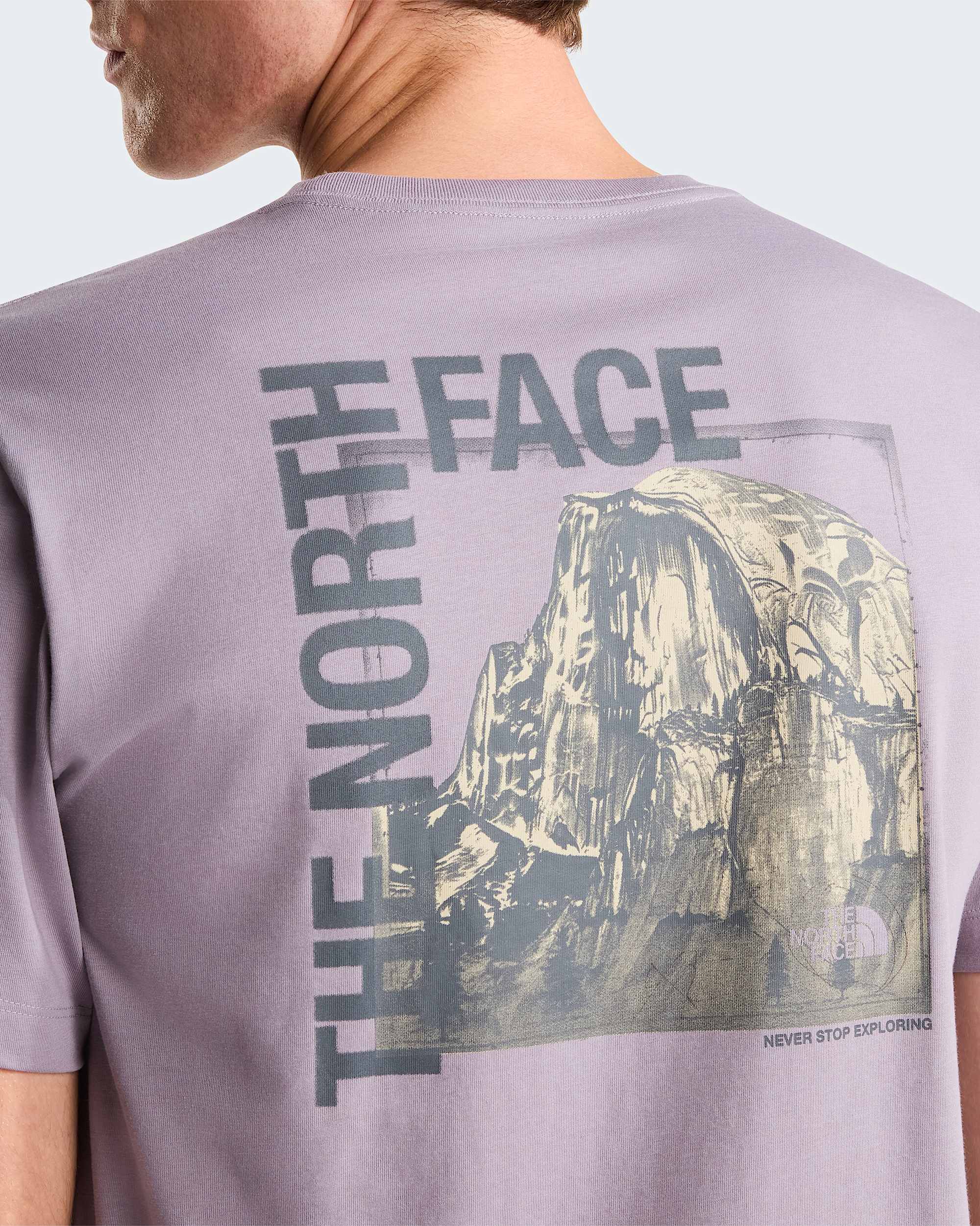 Mens Half Dome Photo Regular Graphic TShirt TNF ALT5