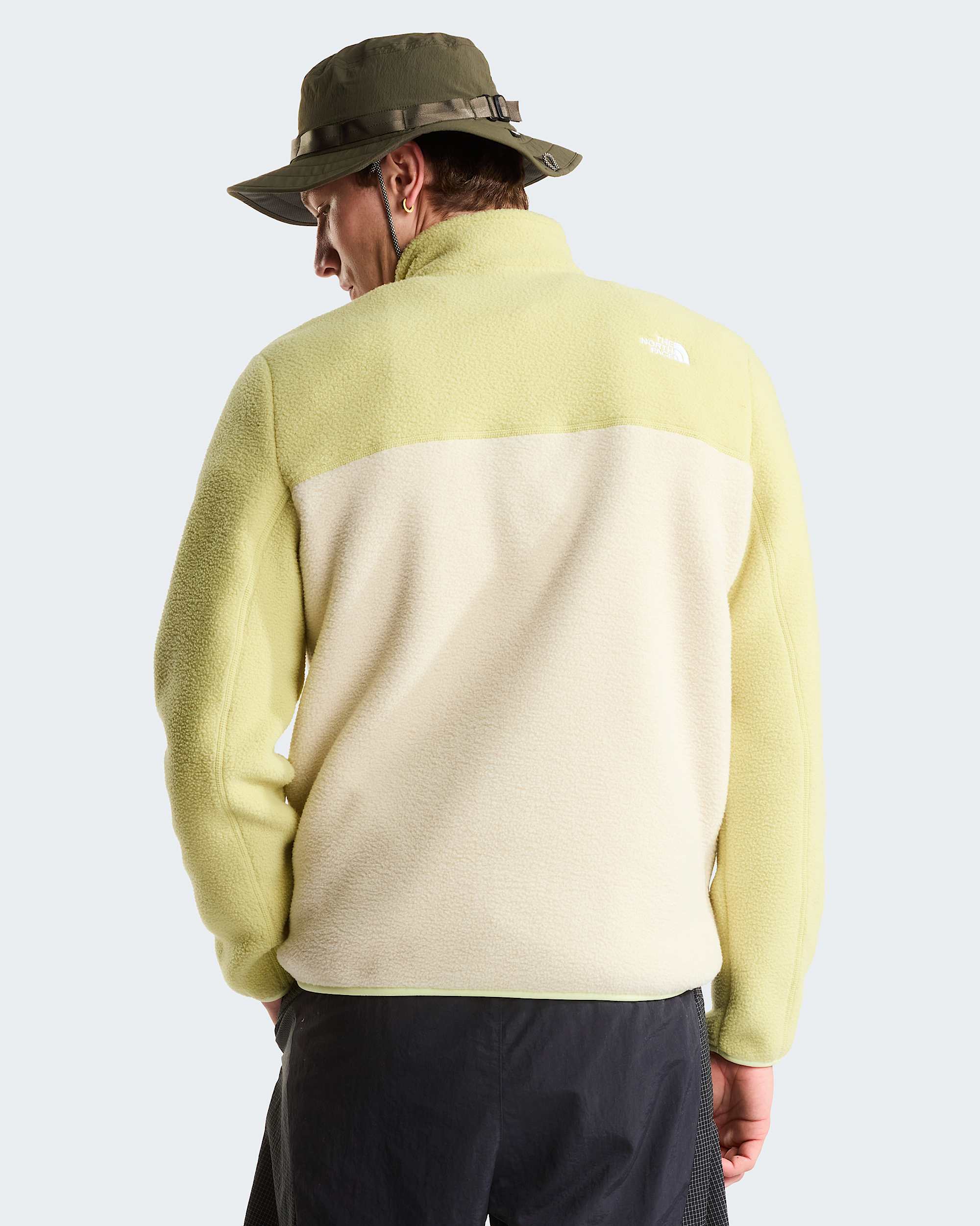 Yumiorifleecejas met kwartrits voor heren TNF Desert StonePearLemon Mist ALT3