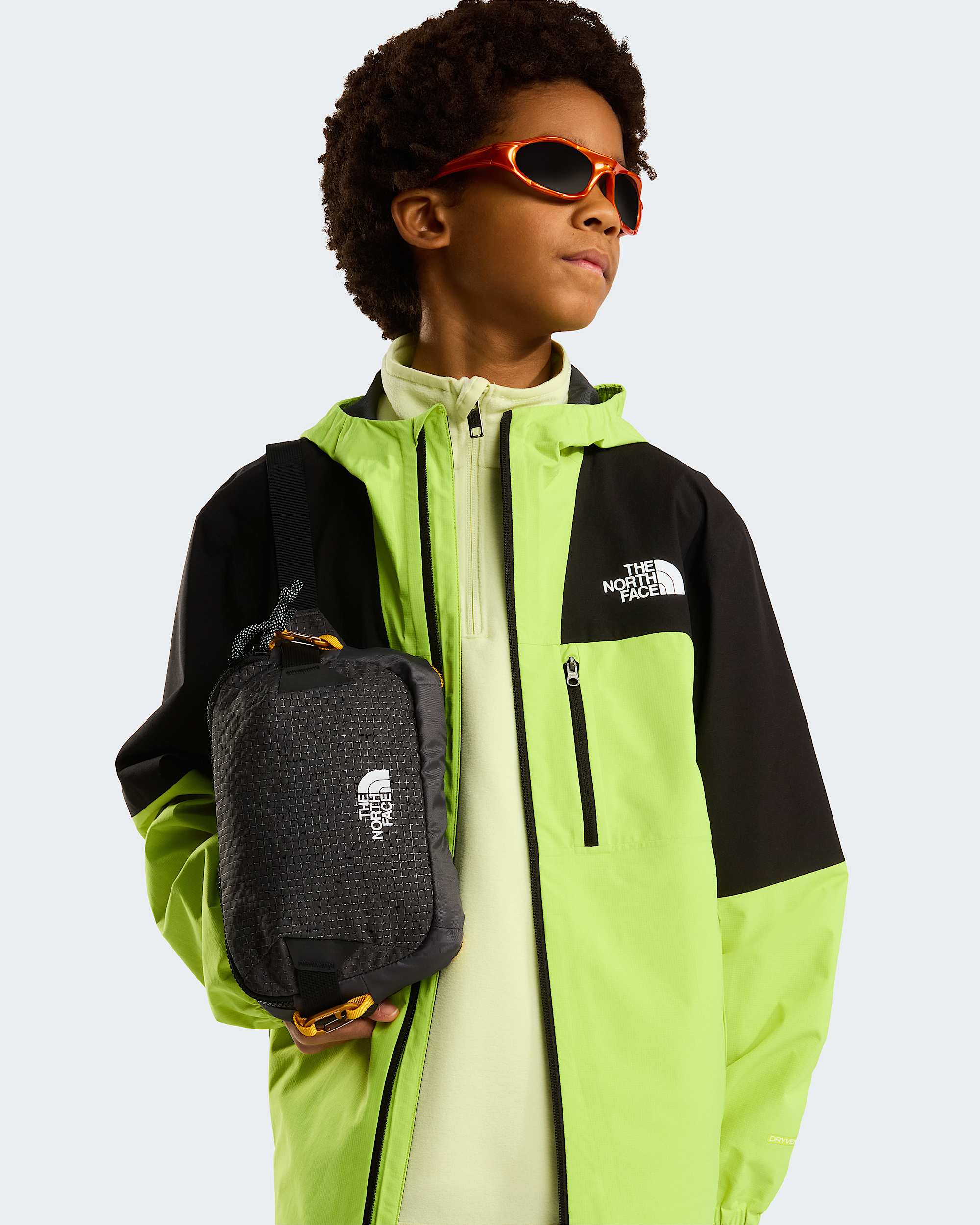 Veste de randonne impermable compressible pour enfant TNF alt8