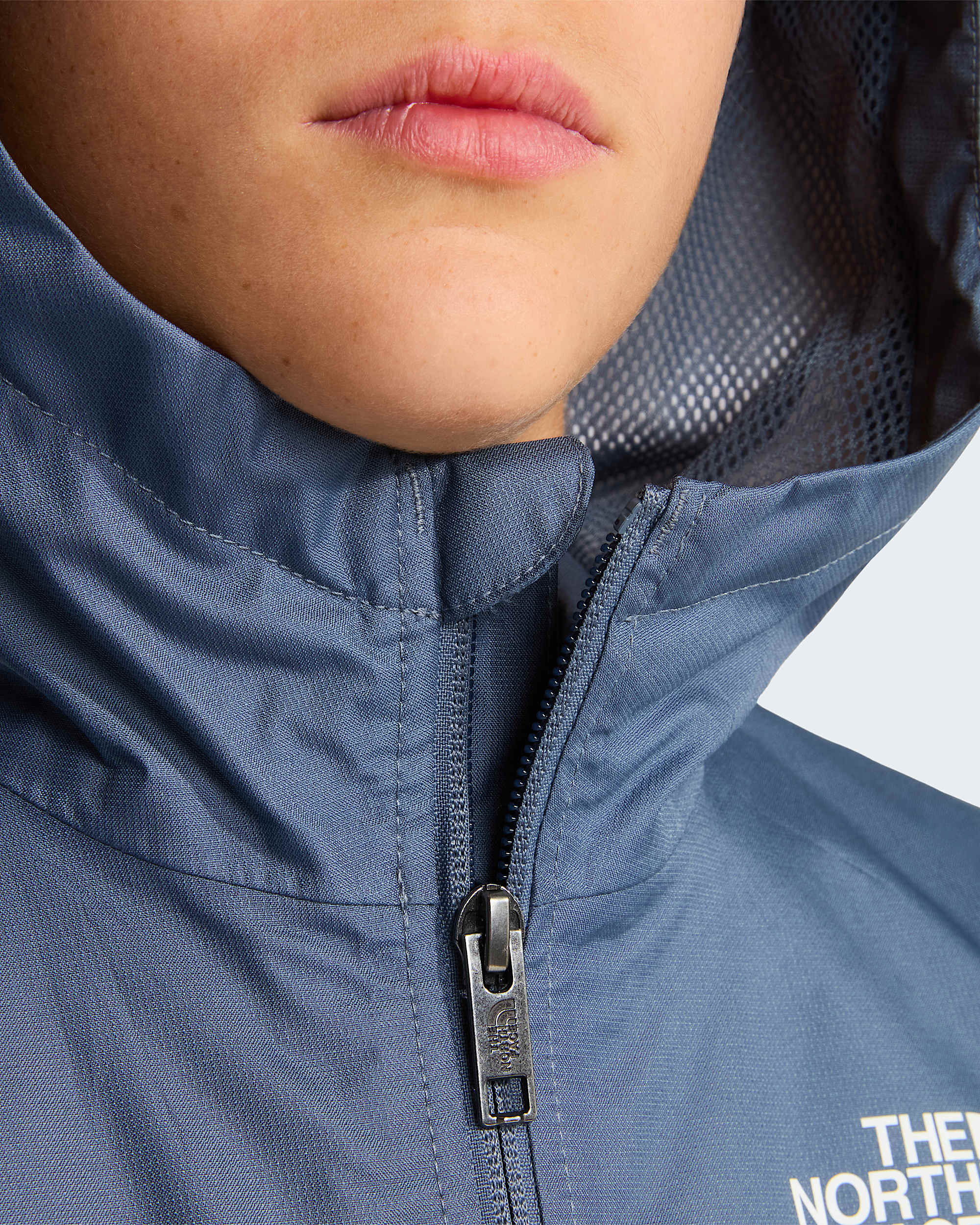 Ziplineregenjas voor tieners TNF Granite Grey ALT6