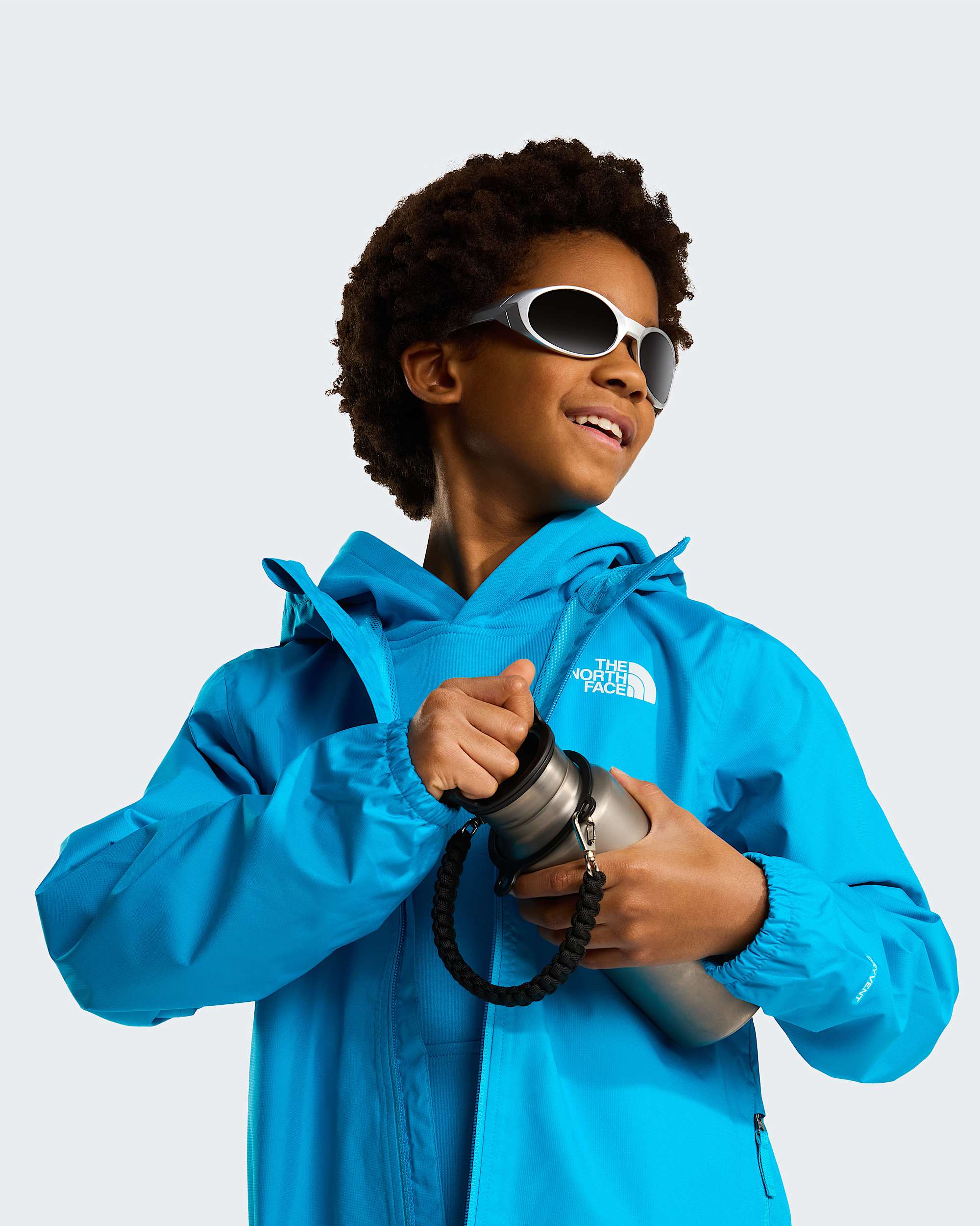 Giacca da pioggia Zipline da ragazzi TNF Meridian Blue ALT7
