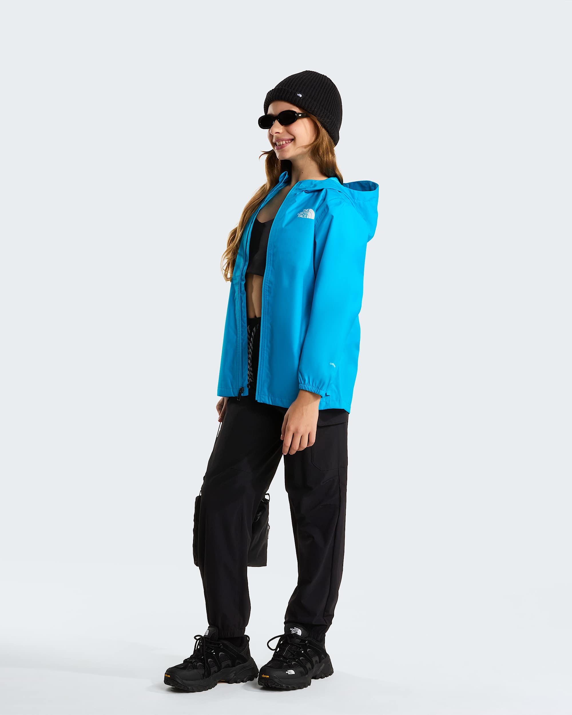 Giacca da pioggia Zipline da ragazzi TNF Meridian Blue ALT9