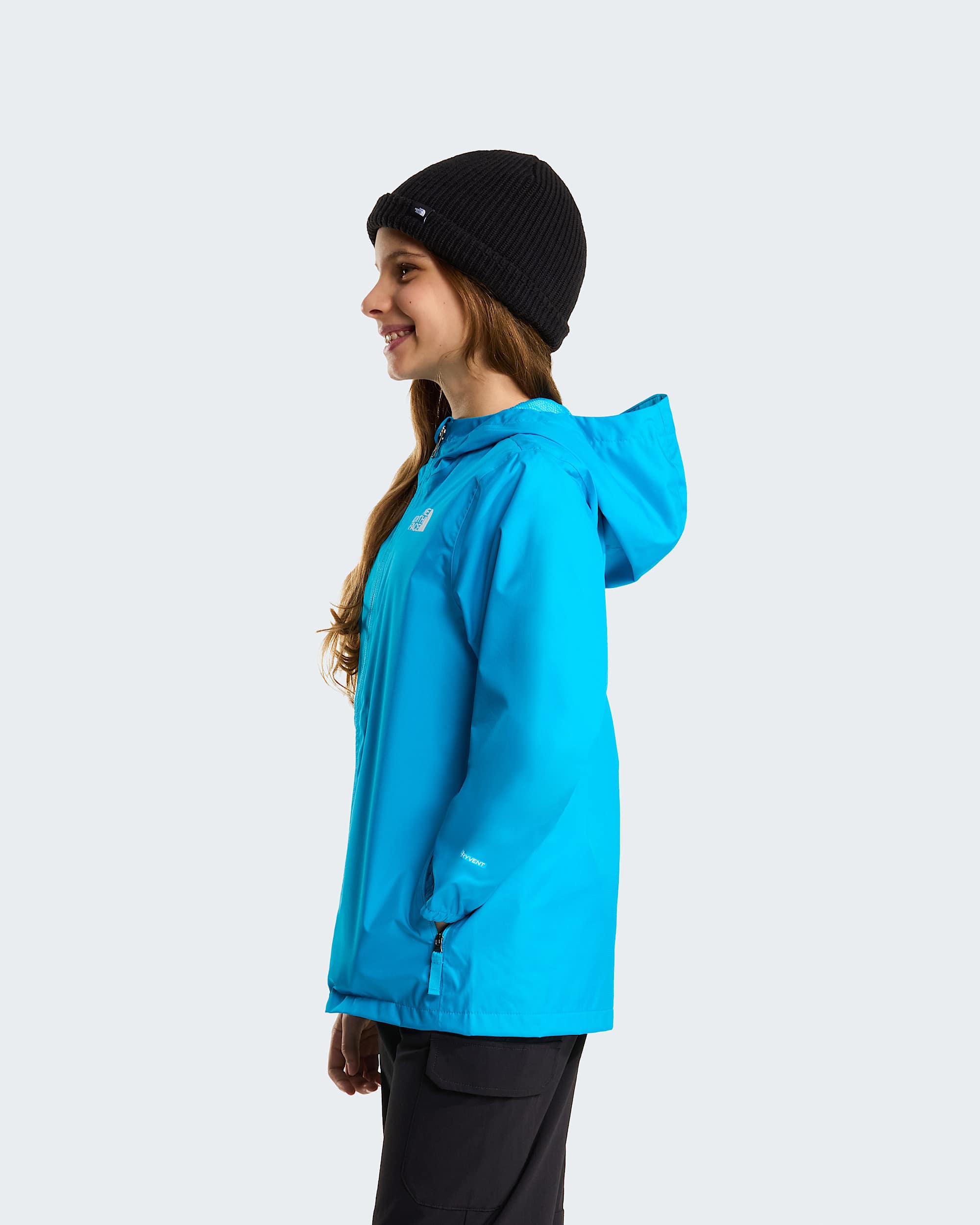Giacca da pioggia Zipline da ragazzi TNF Meridian Blue ALT10