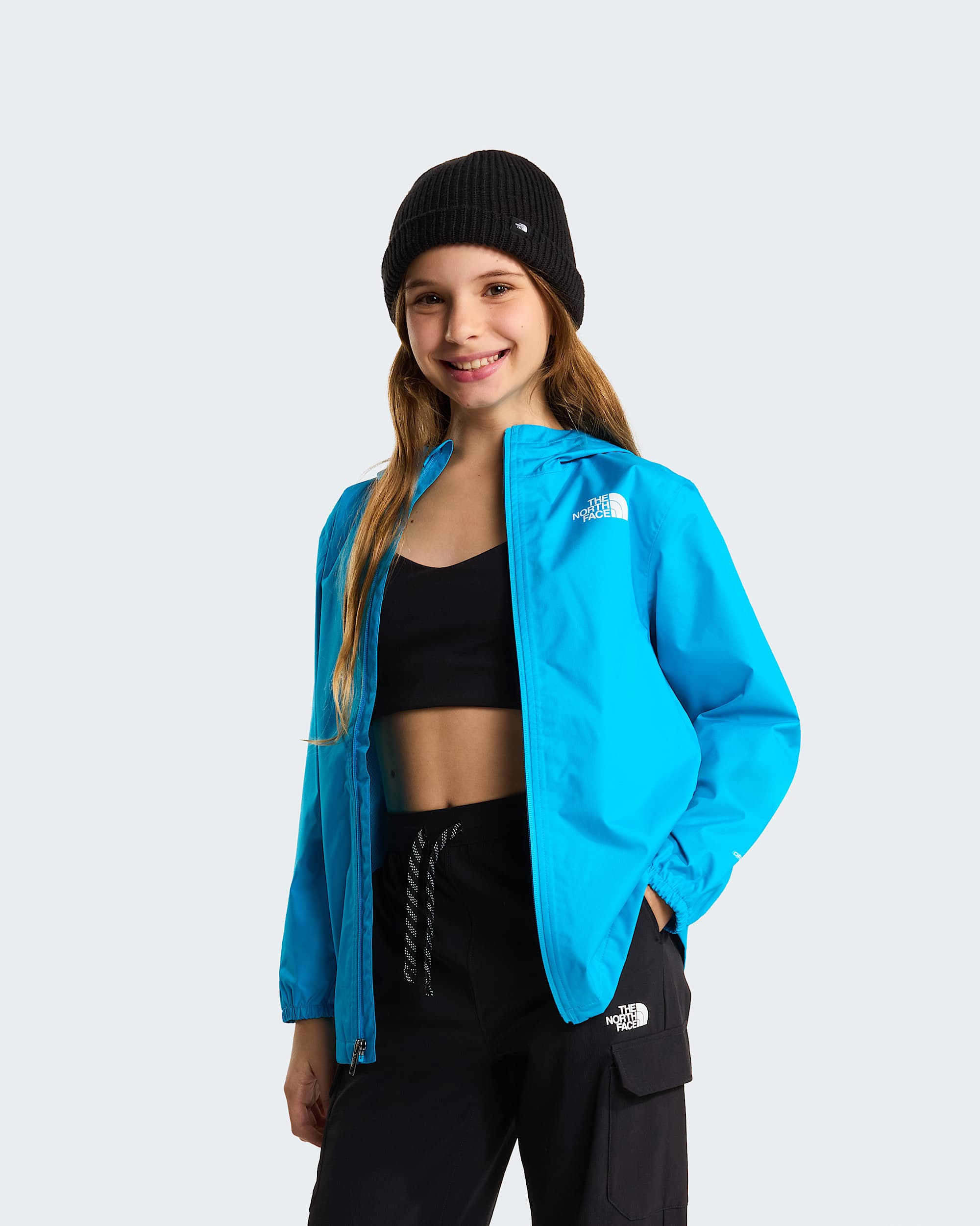 Giacca da pioggia Zipline da ragazzi TNF Meridian Blue ALT12