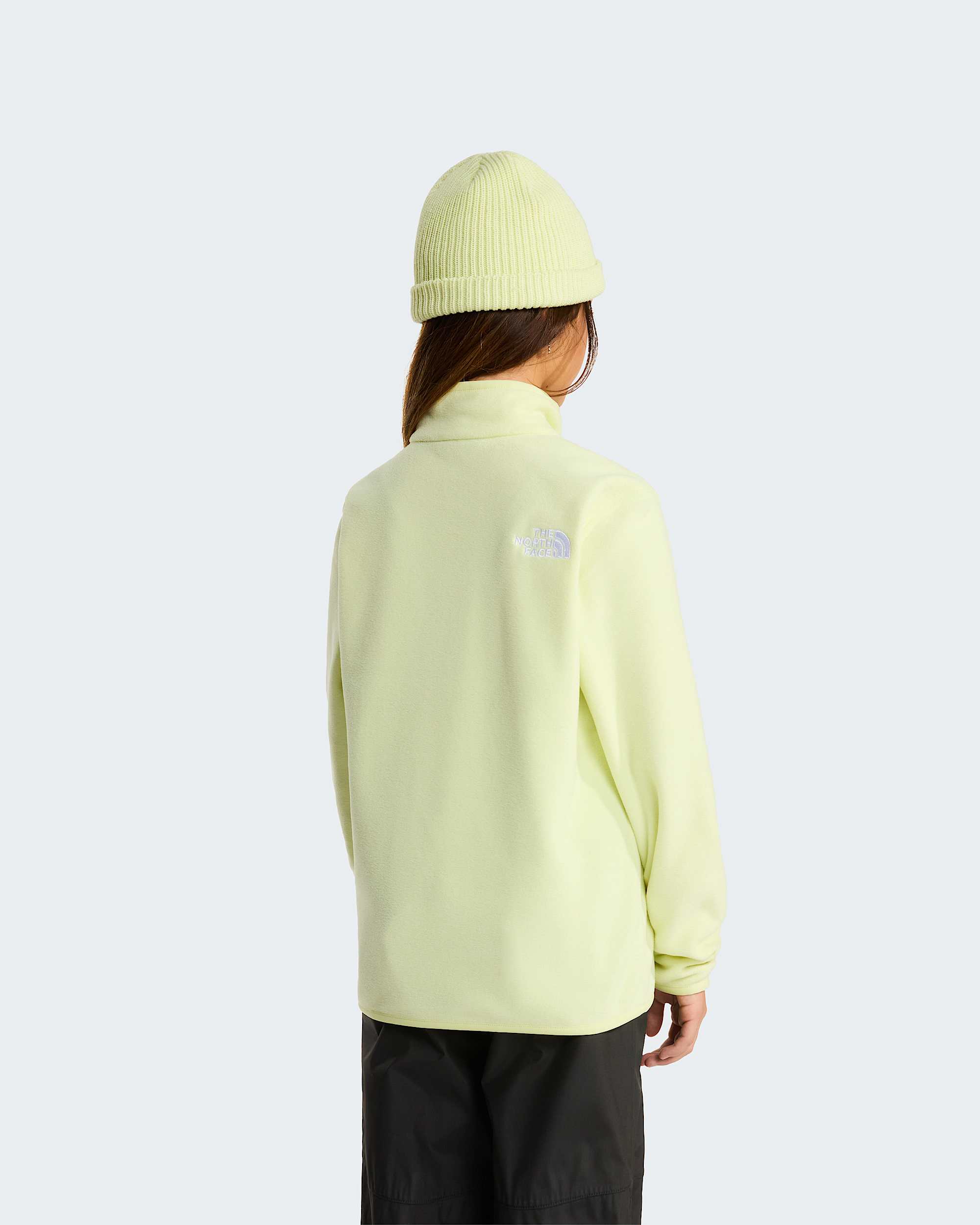 Glacier Fleece mit 14langem RV fr Jugendliche TNF Lemon Mist ALT9