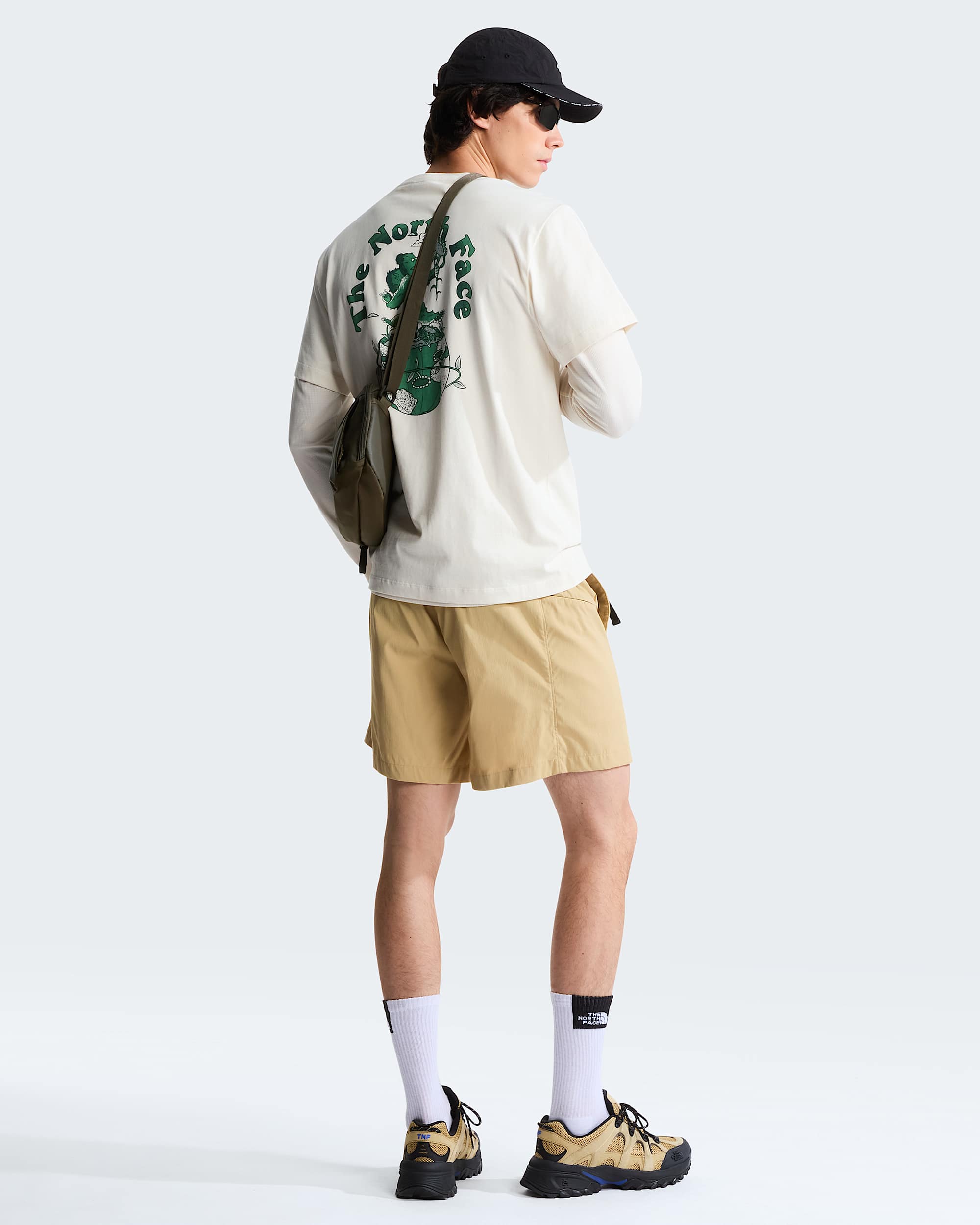 Retro Earth Relaxed Graphic Tshirt voor heren TNF ALT2
