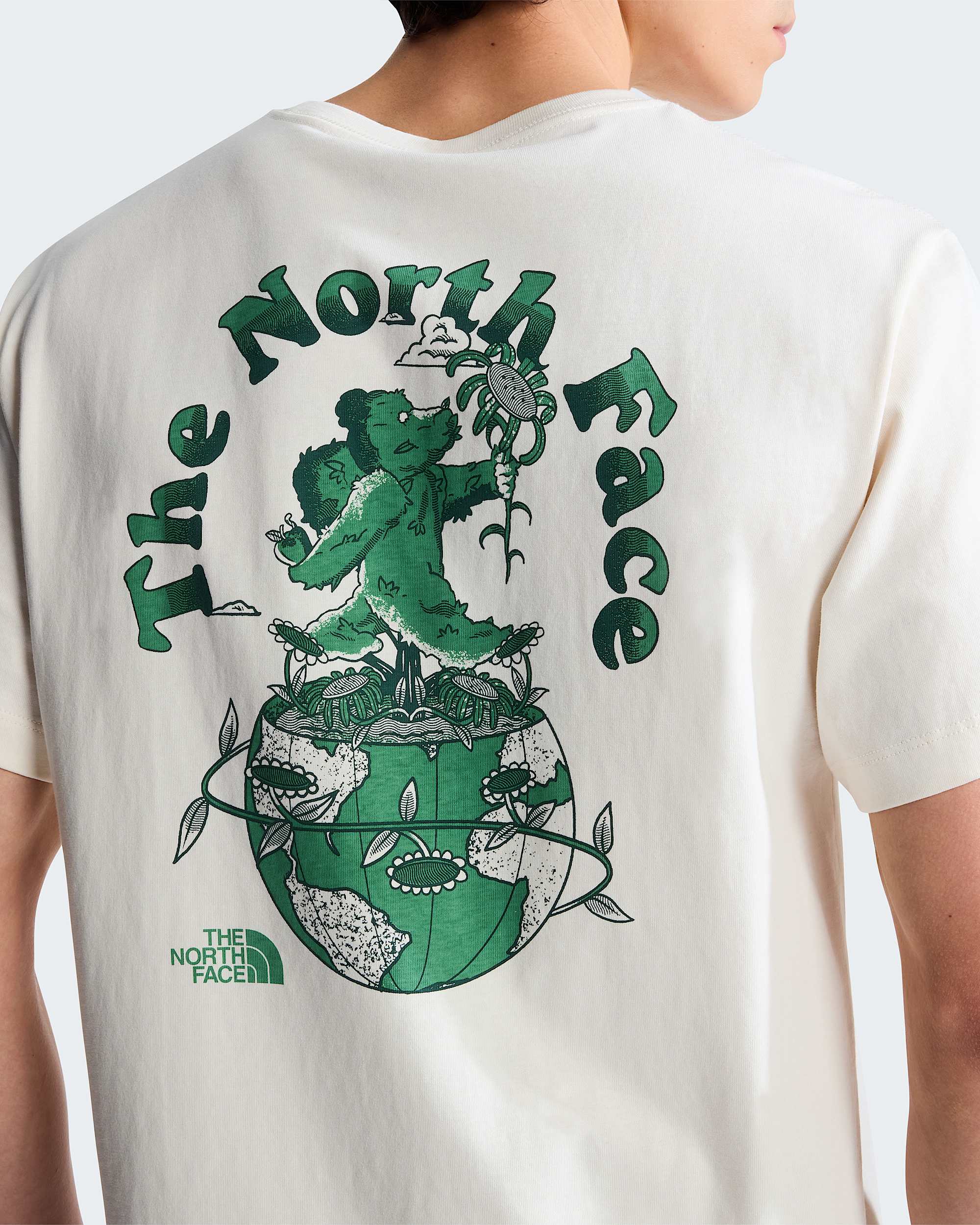 Retro Earth Relaxed Graphic Tshirt voor heren TNF ALT5