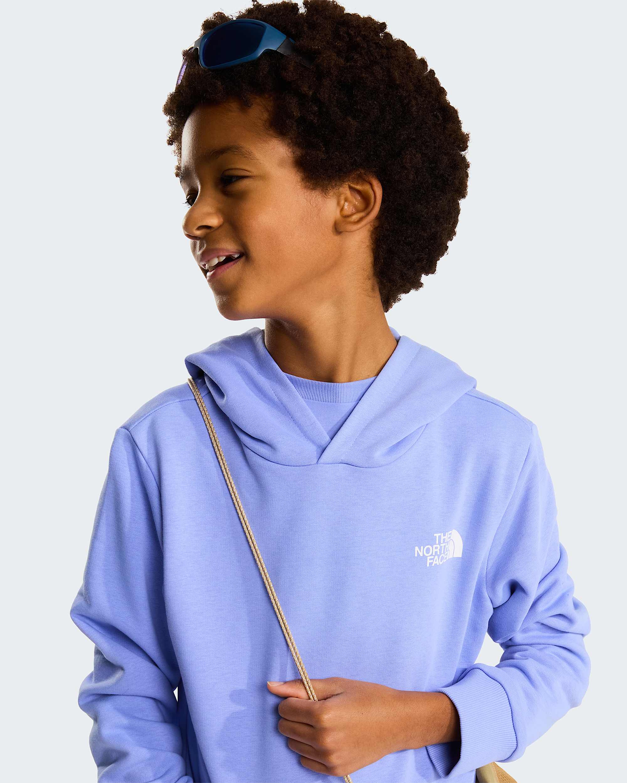 Simple Dome leichter  normal geschnittener Kapuzenpulli fr Jugendliche TNF Periwinkle Glow ALT6