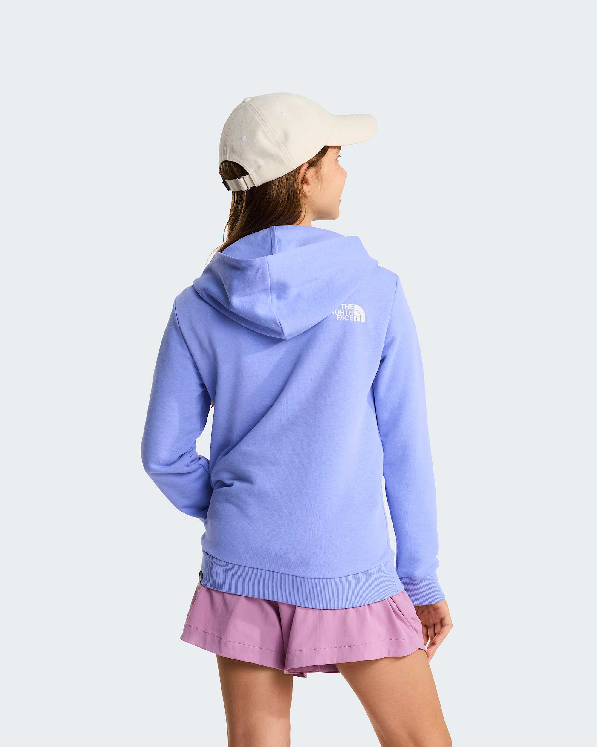 Simple Dome leichter  normal geschnittener Kapuzenpulli fr Jugendliche TNF Periwinkle Glow ALT10