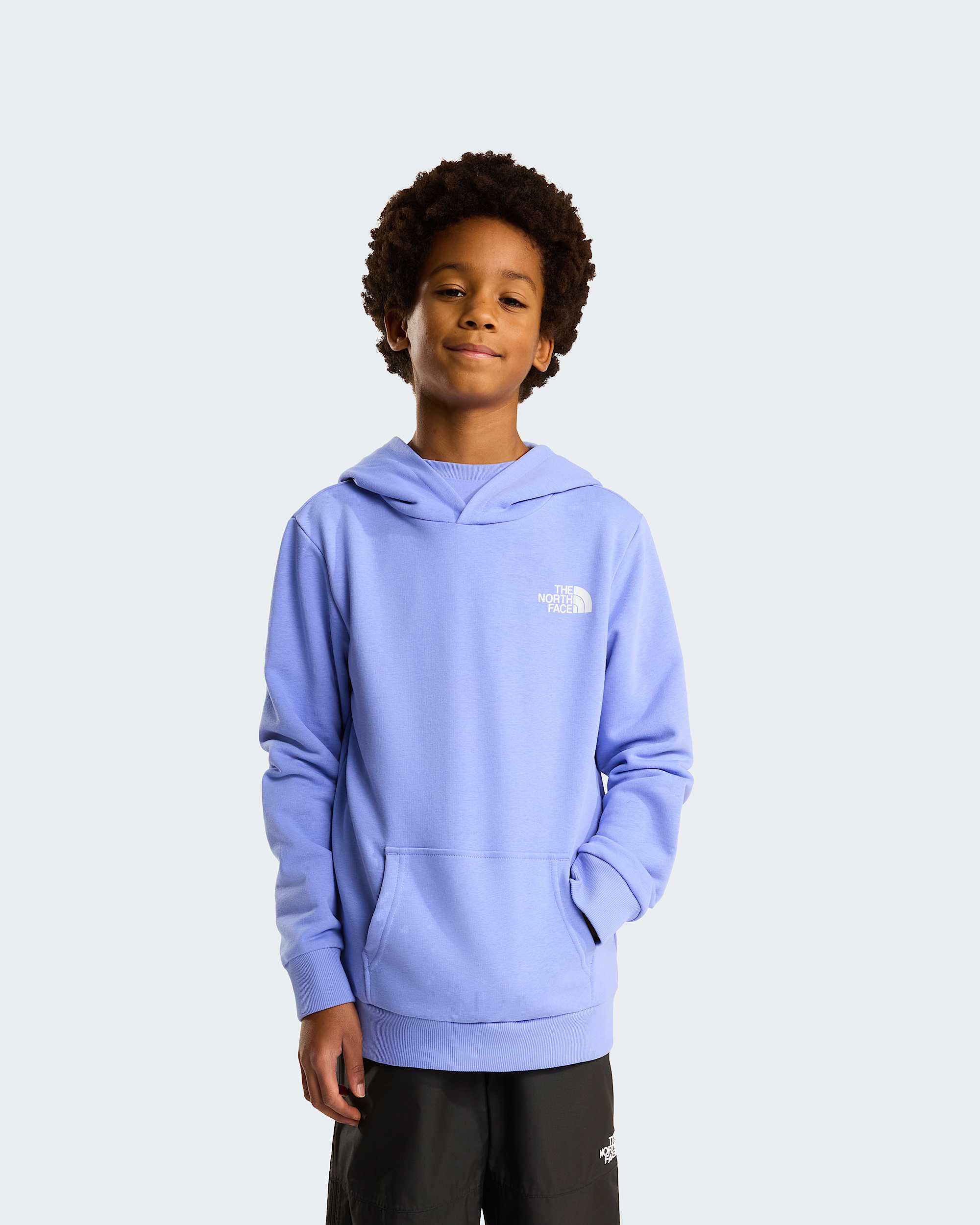 Simple Dome leichter  normal geschnittener Kapuzenpulli fr Jugendliche TNF Periwinkle Glow HERO