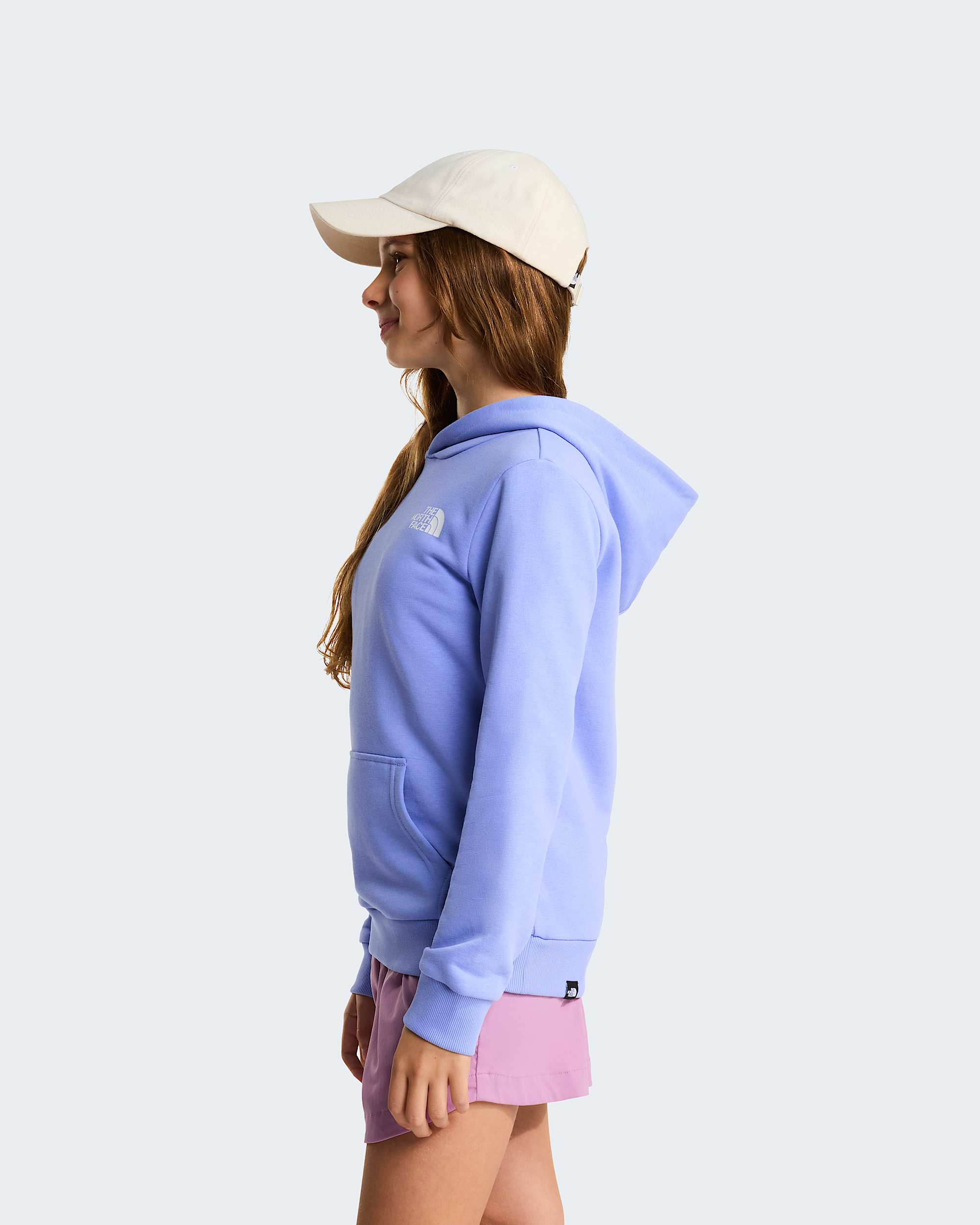 Simple Dome leichter  normal geschnittener Kapuzenpulli fr Jugendliche TNF Periwinkle Glow ALT9
