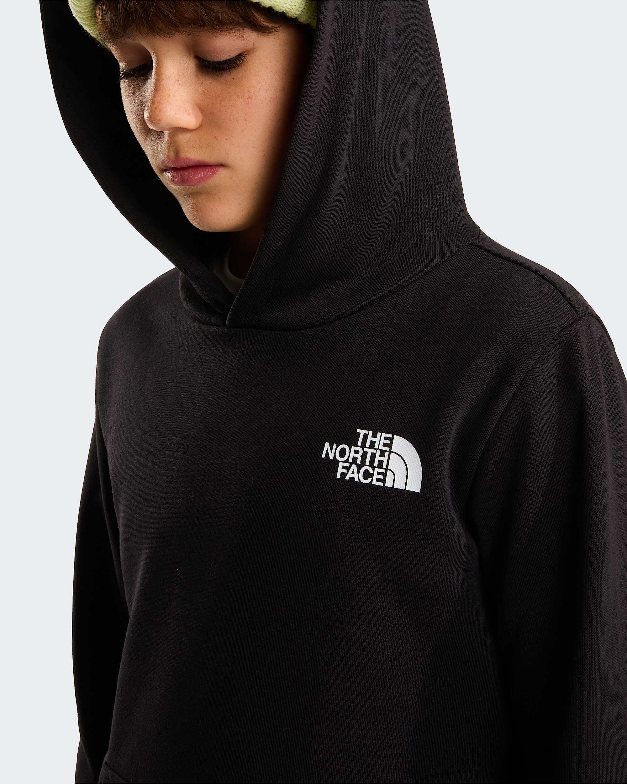 Simple Dome Light Regularhoodie voor tieners TNF TNF Black ALT4