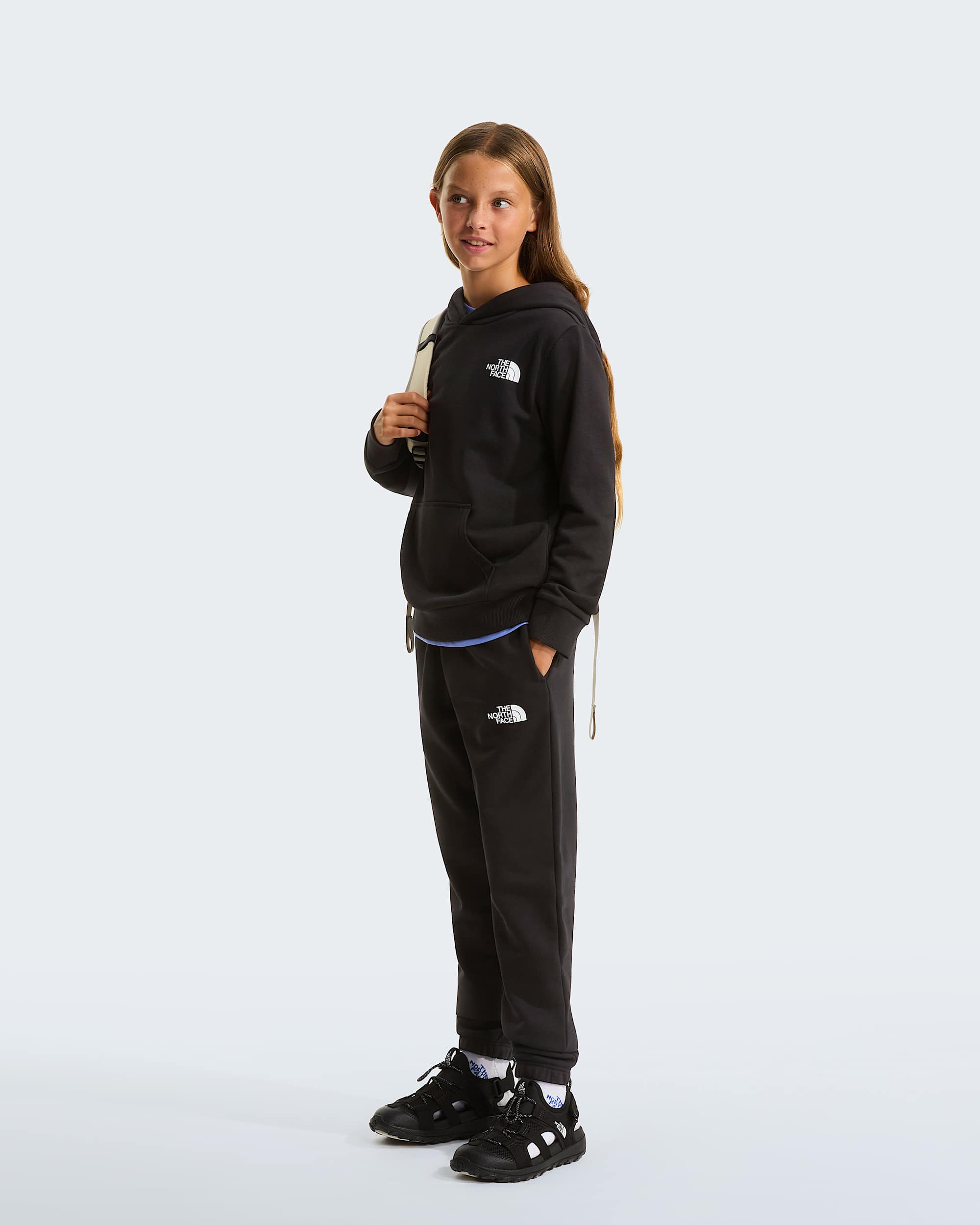 Simple Dome Light Regularhoodie voor tieners TNF TNF Black ALT7