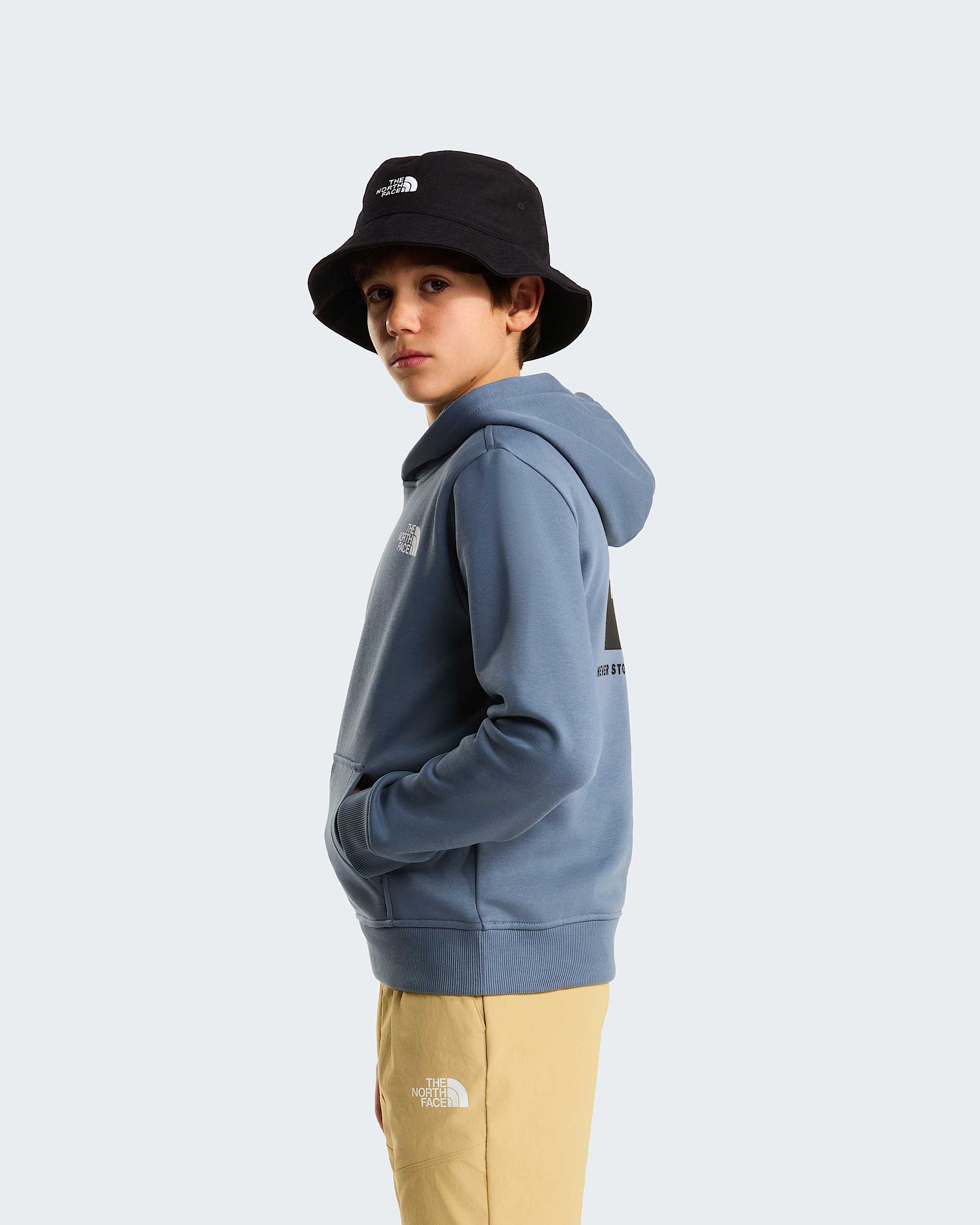 NSE Box Kapuzenpulli fr Jugendliche TNF Granite Grey ALT3
