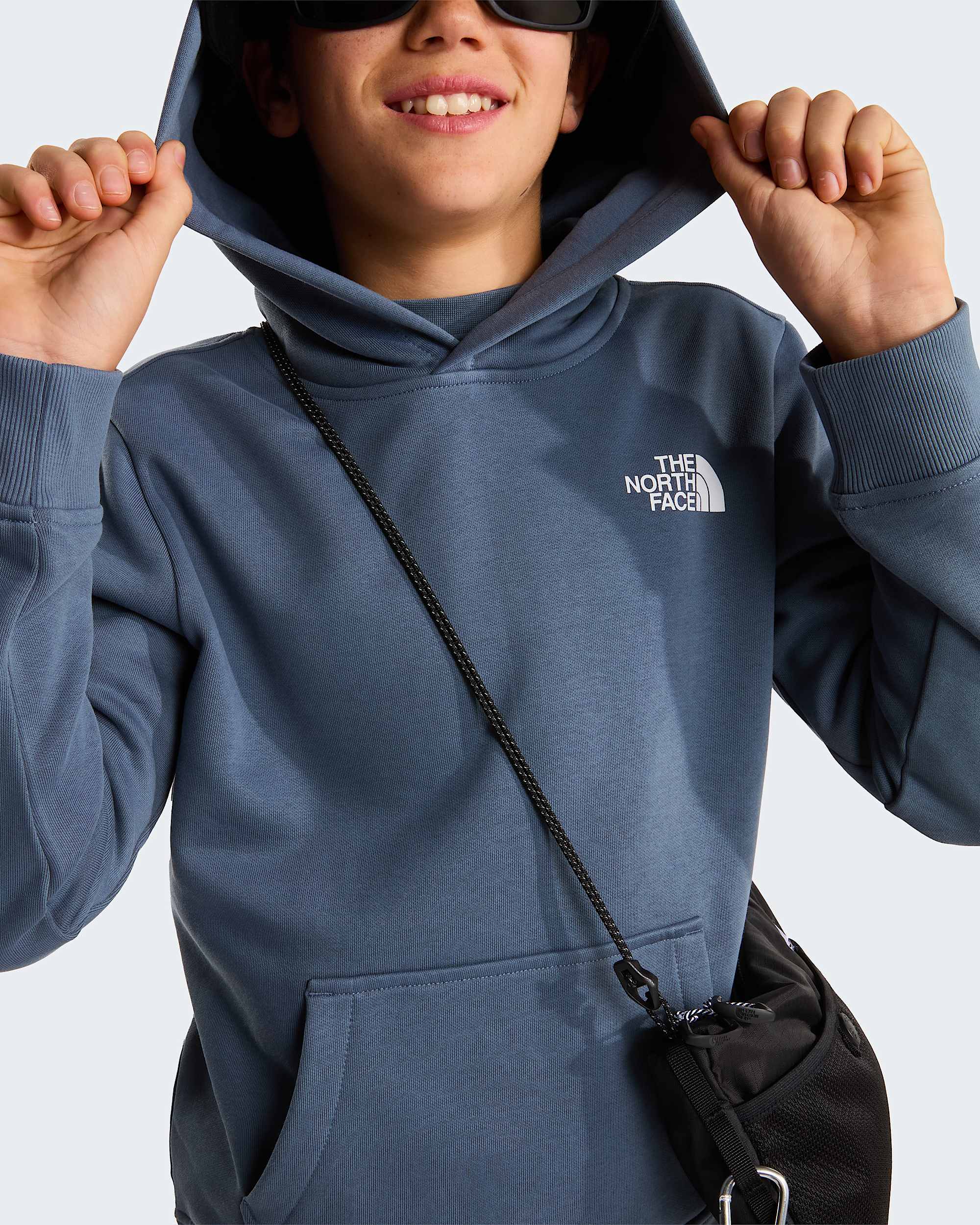 NSE Box Kapuzenpulli fr Jugendliche TNF Granite Grey ALT7