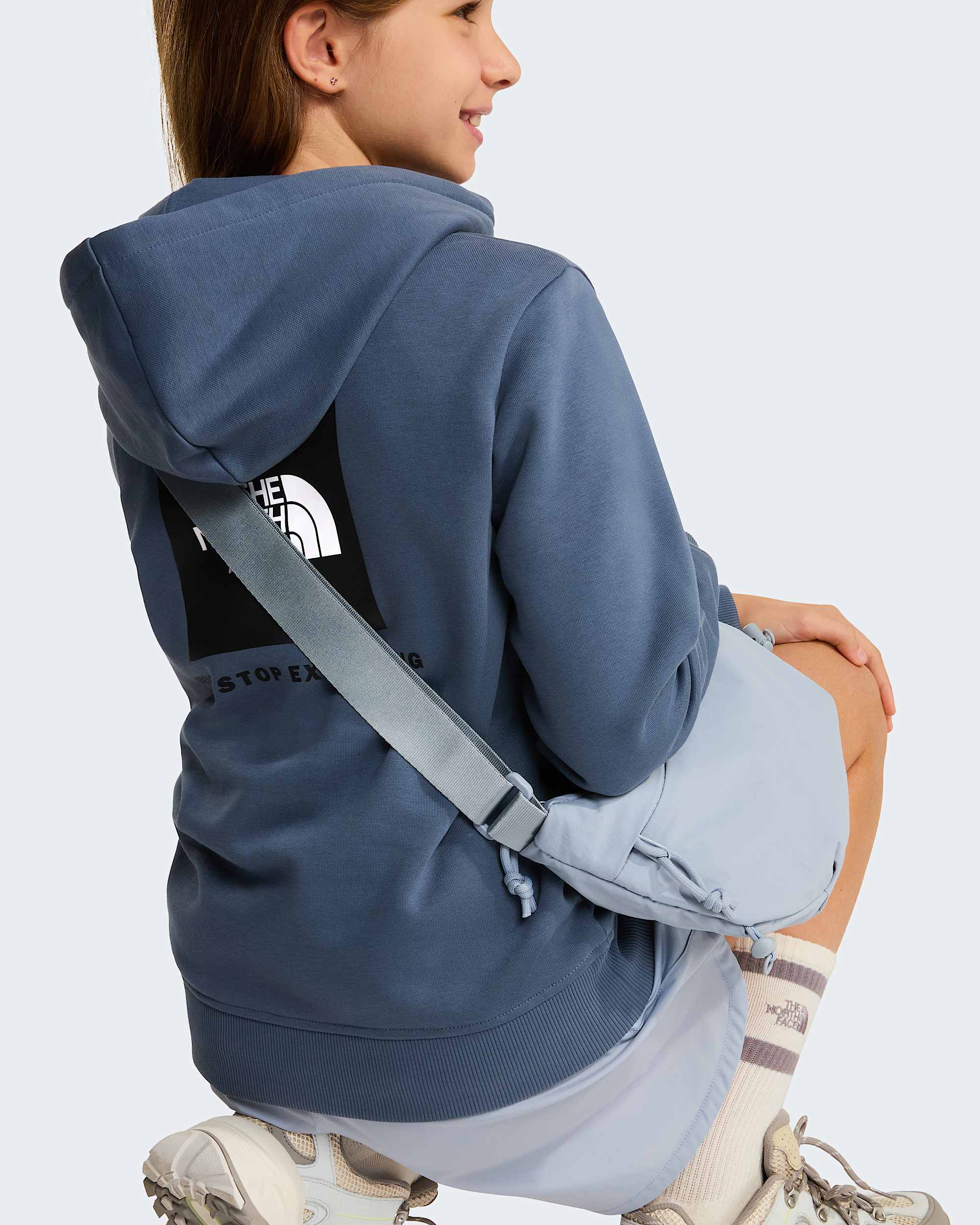 NSE Box Kapuzenpulli fr Jugendliche TNF Granite Grey ALT12