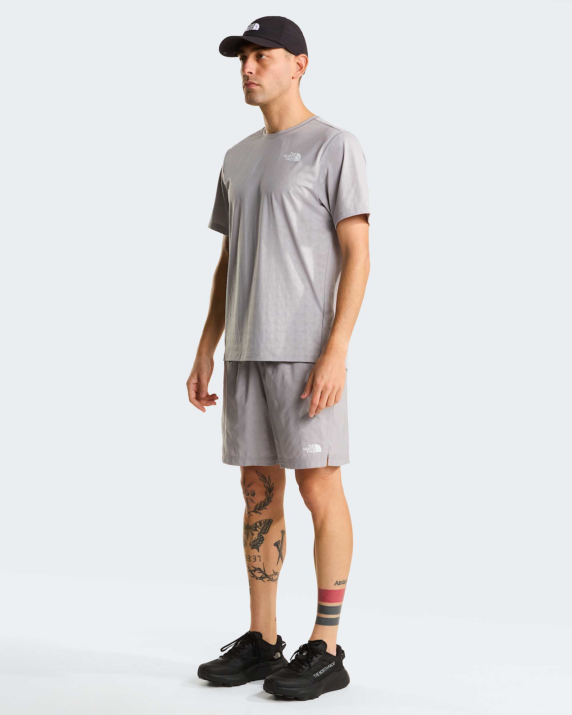 Mens 247 Pentadome Embossed Regular TShirt TNF ALT1