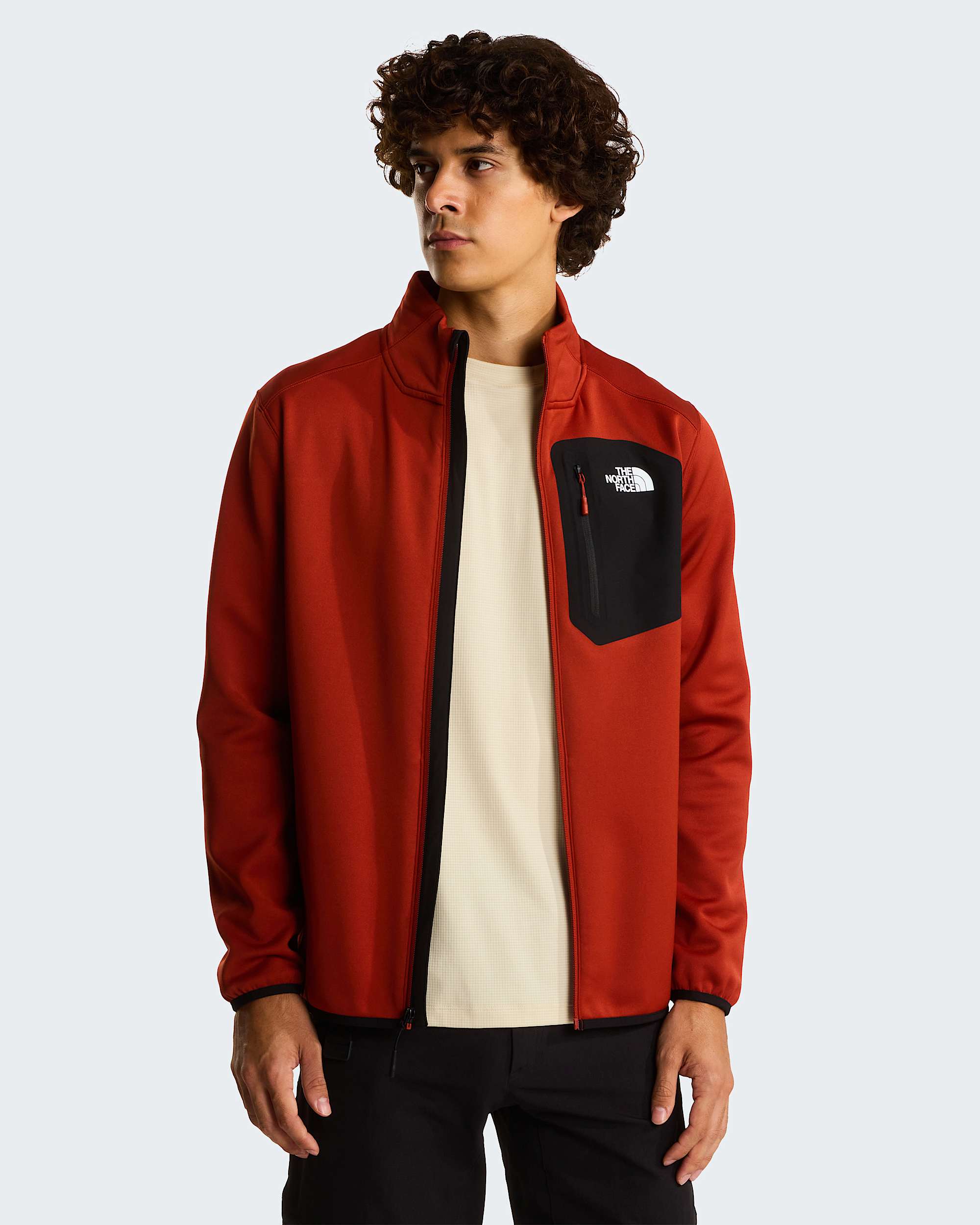 Crest Fleece mit durchgehendem RV fr Herren TNF Iron ClayTNF Black ALT4