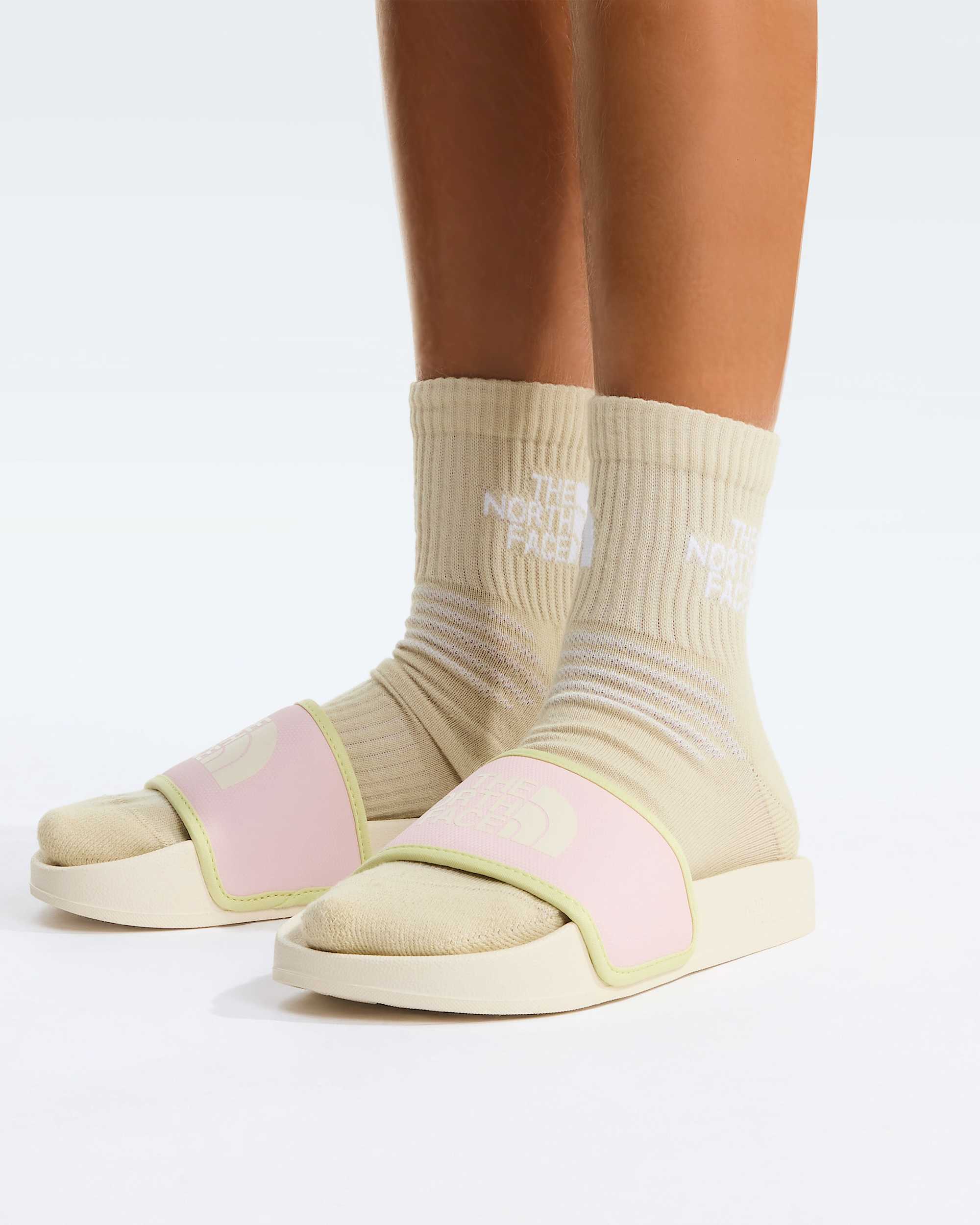 Base Camp Slides III pour enfant TNF White DunePale Blossom ALT4