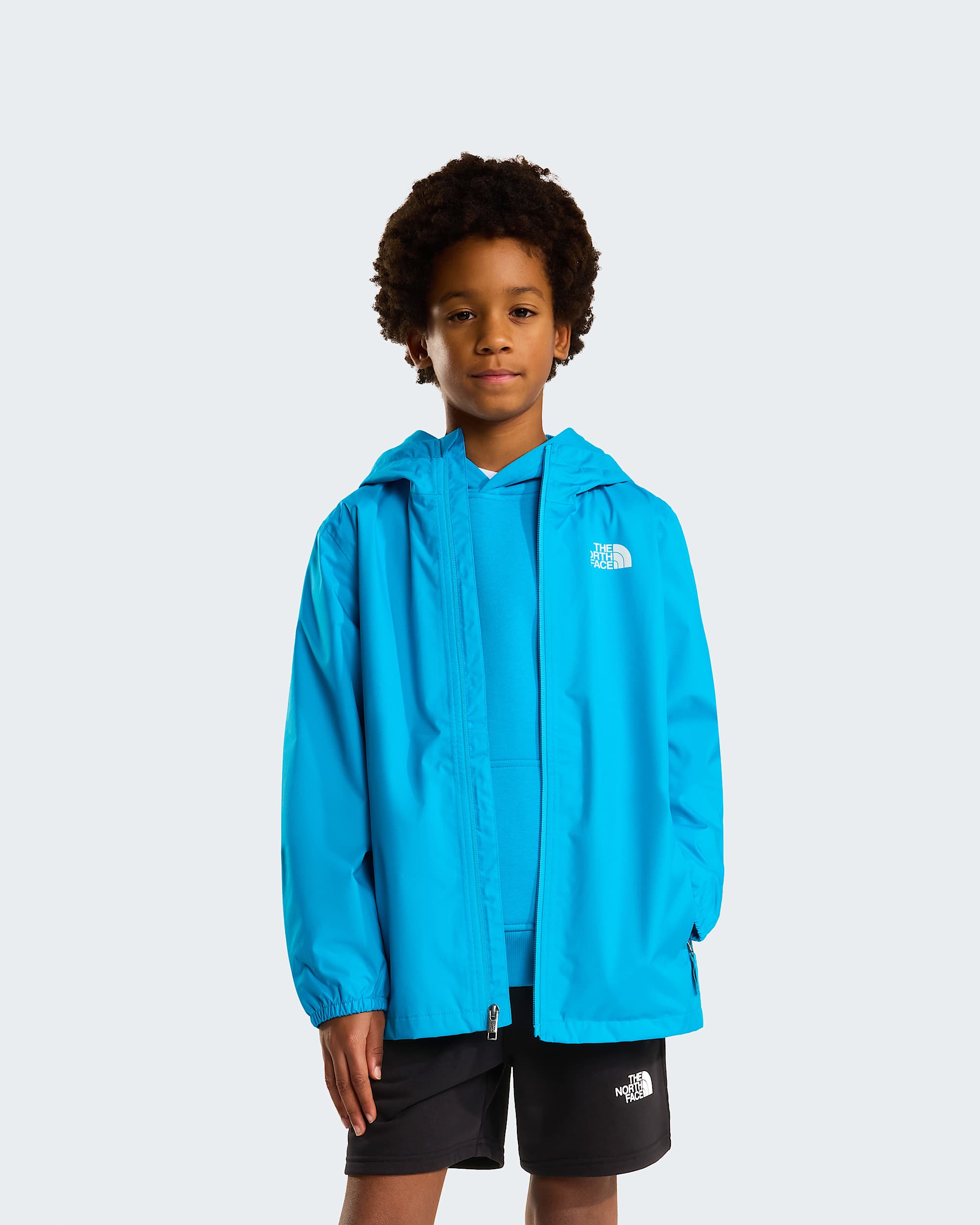 Giacca da pioggia Zipline da ragazzi TNF Meridian Blue ALT4