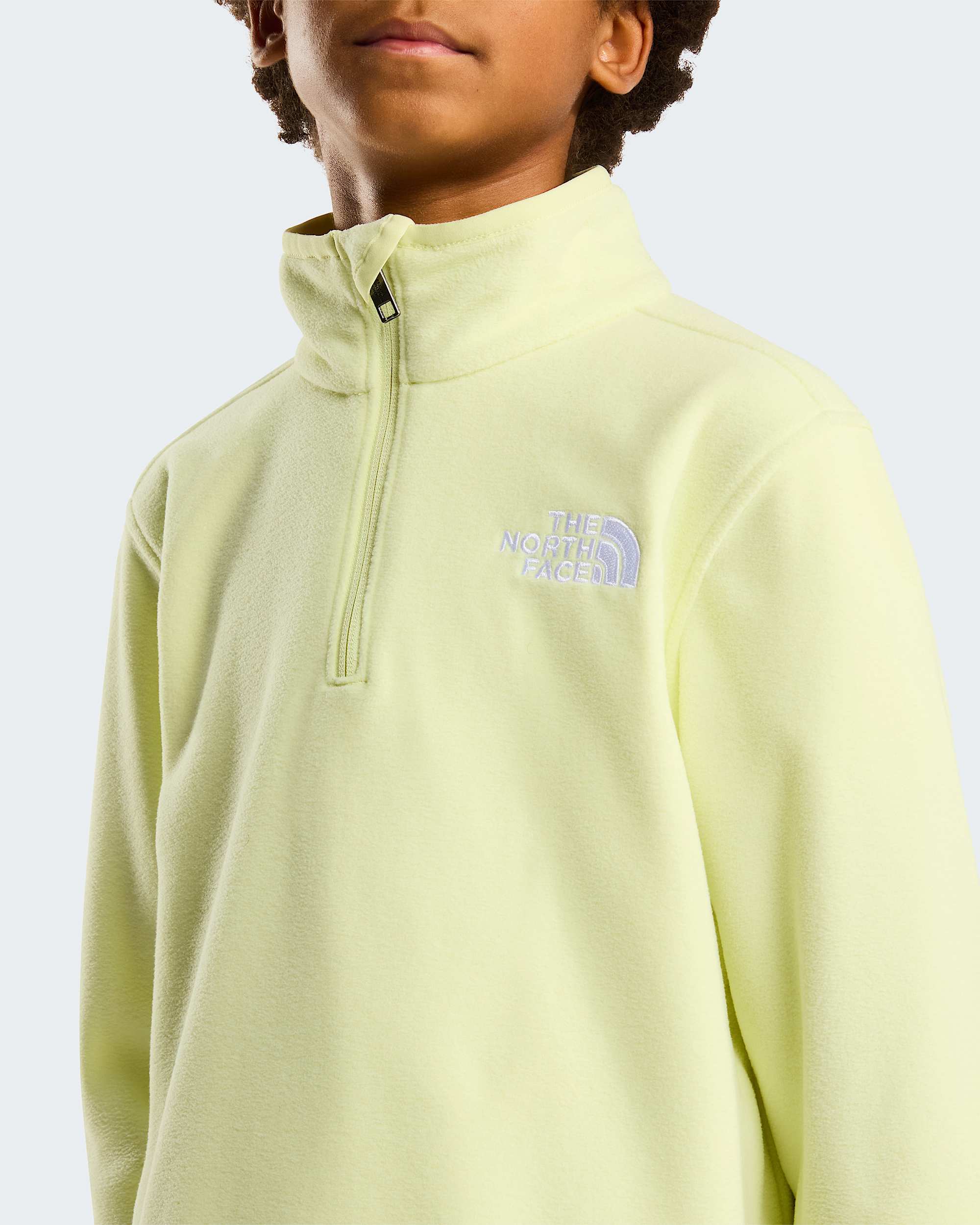 Glacier Fleece mit 14langem RV fr Jugendliche TNF Lemon Mist ALT4