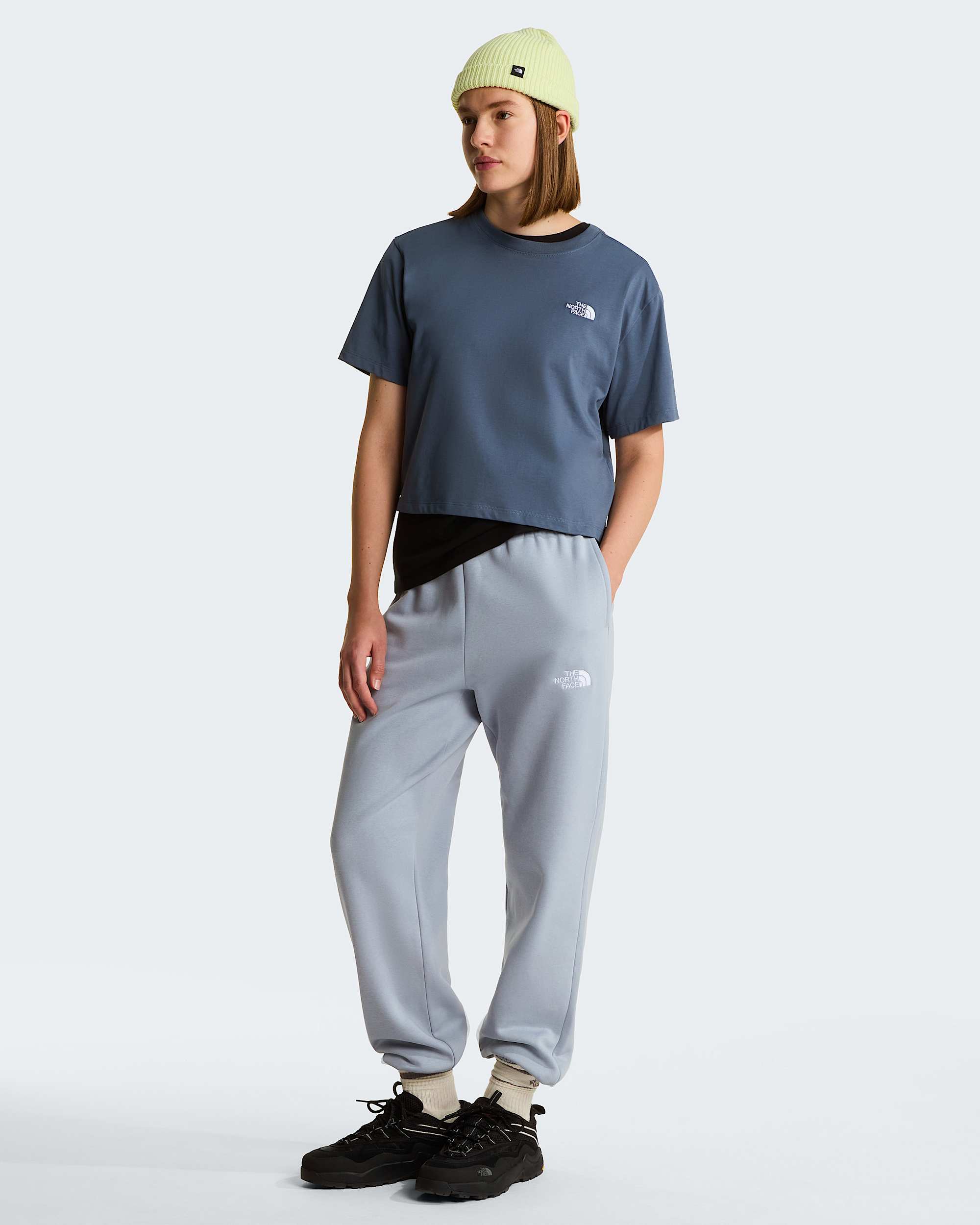 Womens Evolution Simple Dome Cropped Relaxed TShirt TNF ALT1