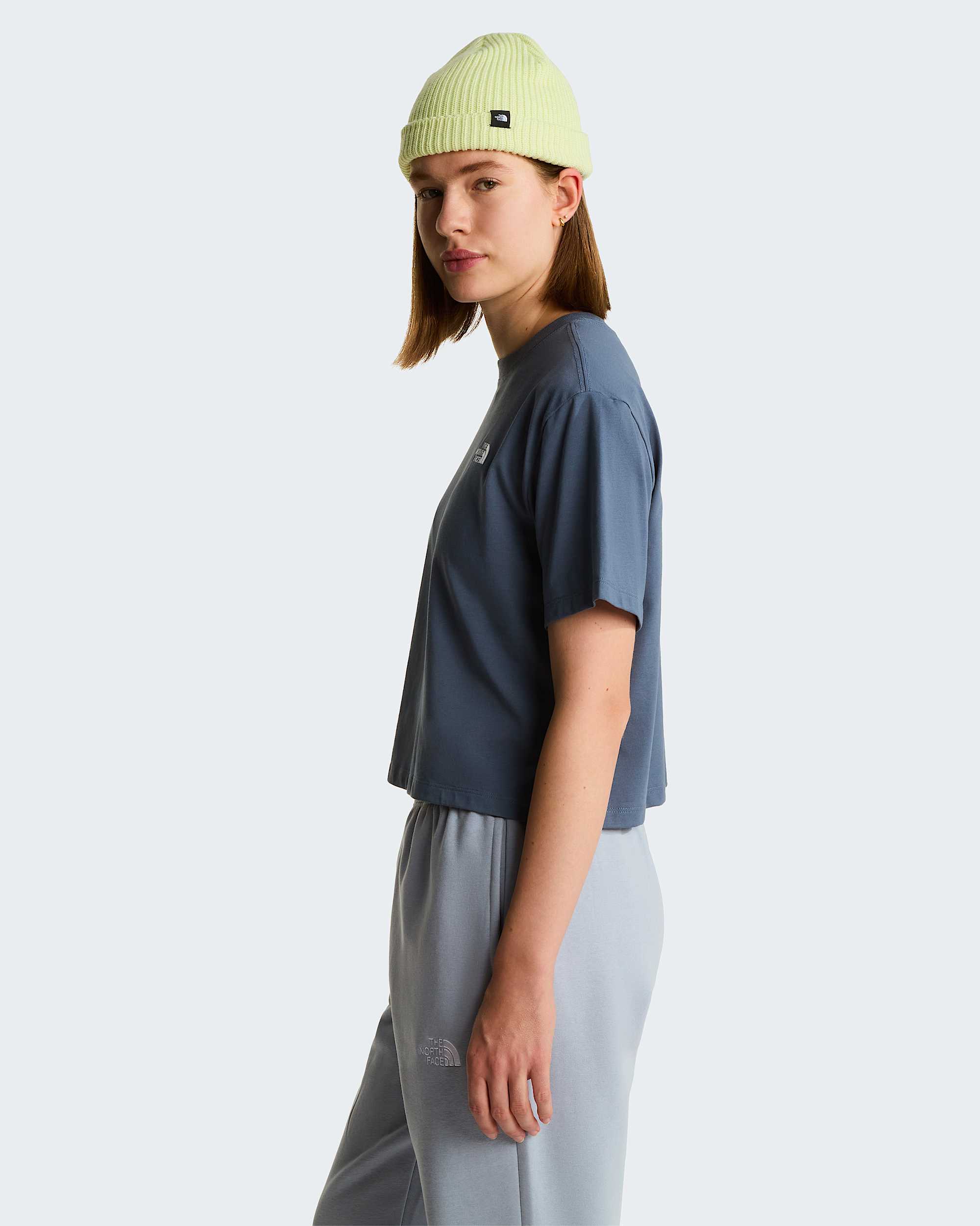Womens Evolution Simple Dome Cropped Relaxed TShirt TNF ALT2