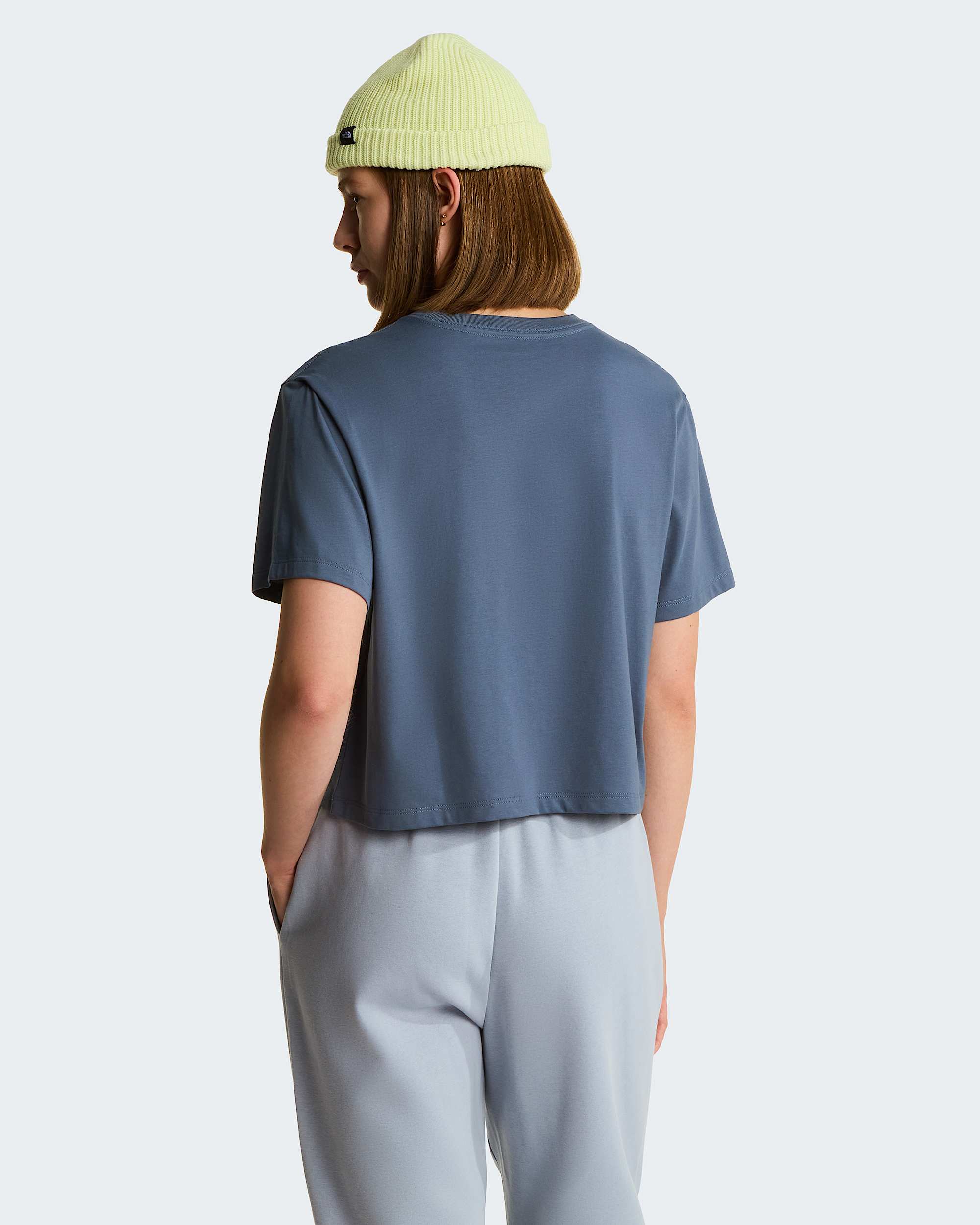 Womens Evolution Simple Dome Cropped Relaxed TShirt TNF ALT3