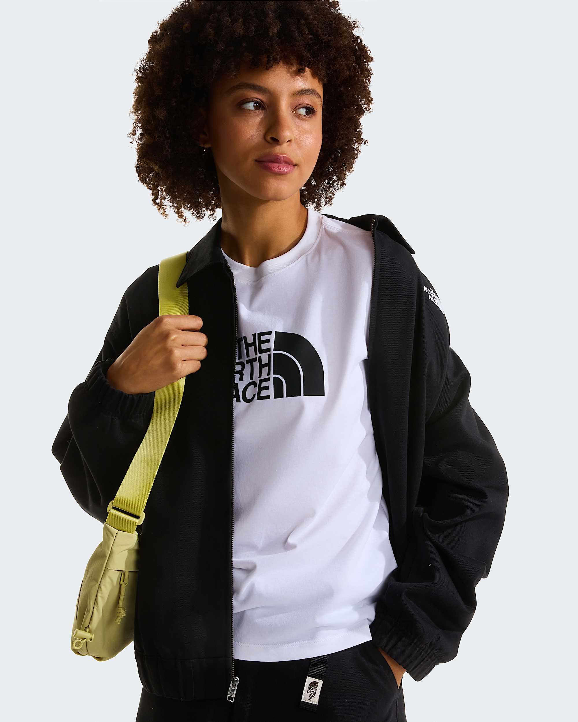 Evolution Half Dome schmal geschnittenes TShirt fr Damen TNF ALT5