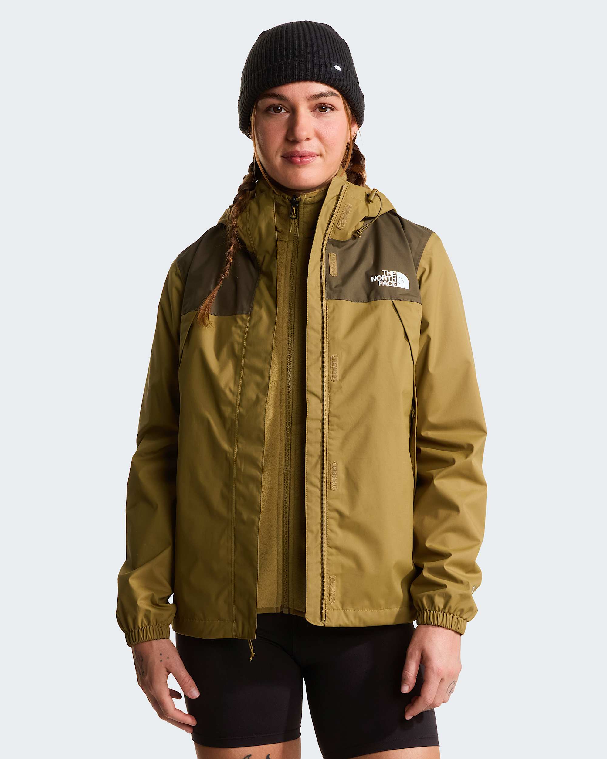 Giacca Antora Rain da donna TNF CedarNew Taupe Green ALT4