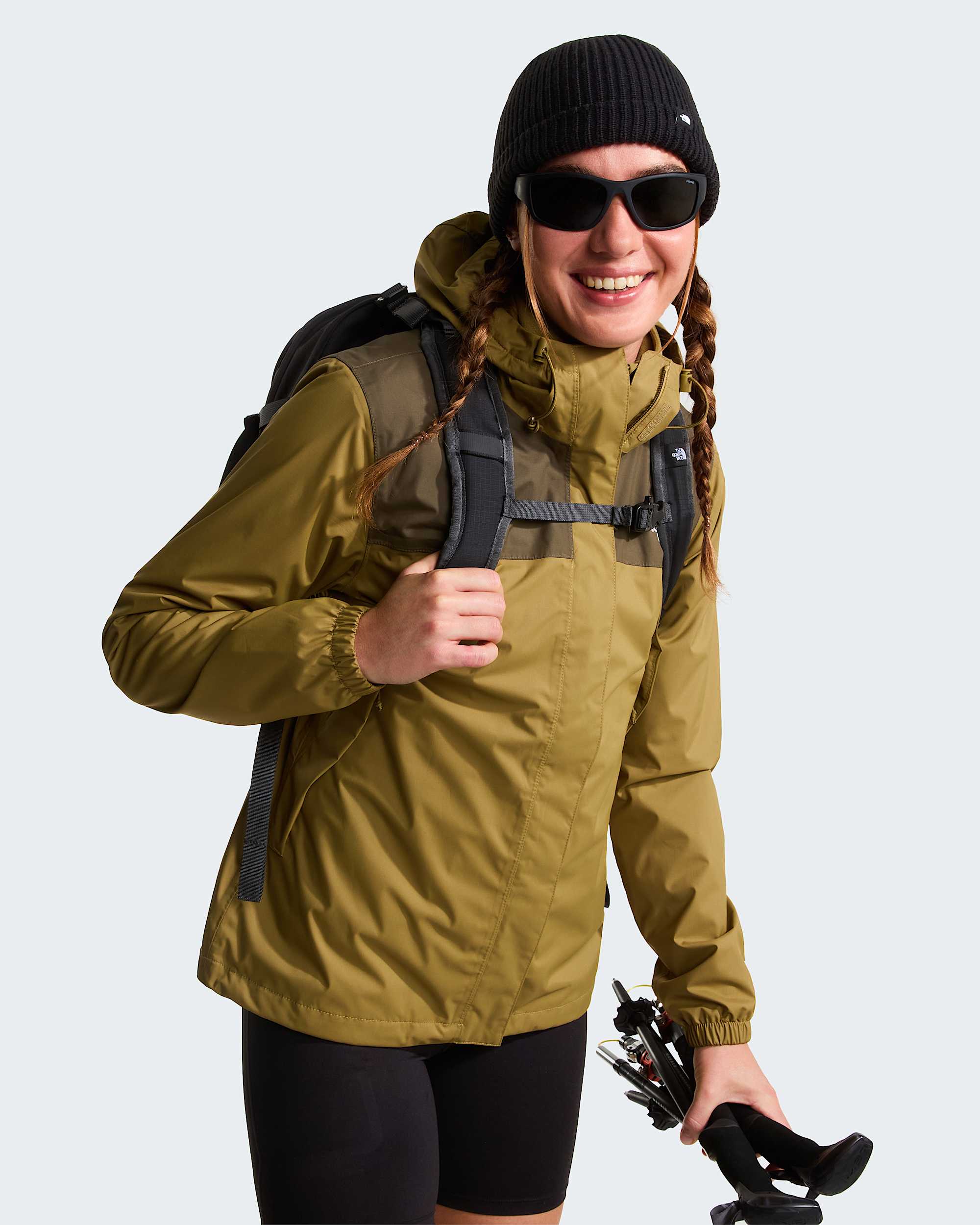 Giacca Antora Rain da donna TNF CedarNew Taupe Green ALT8