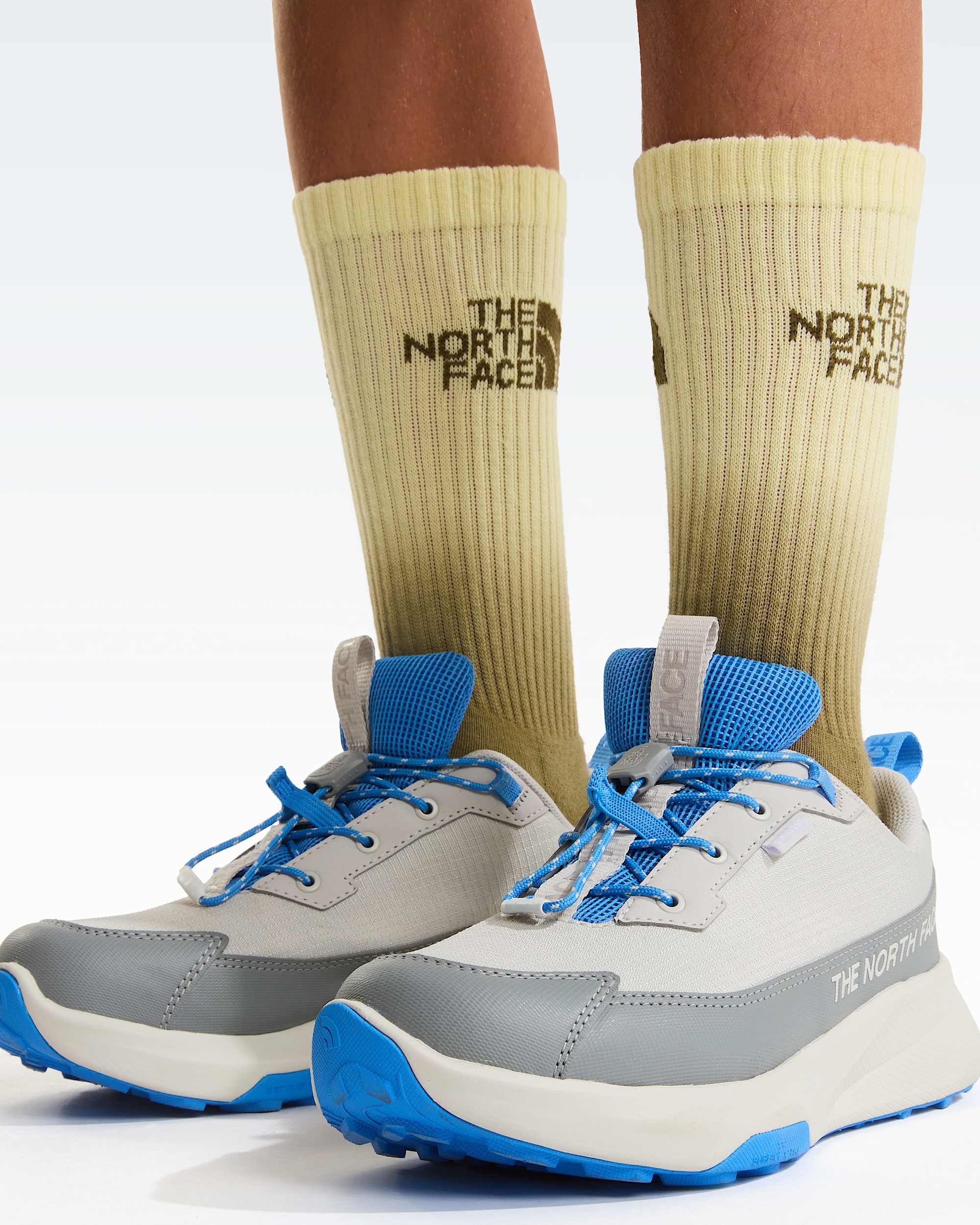 Teens Fastpack II Waterproof Hiking Shoes TNF Glacier GrayMarina Blue ALT2
