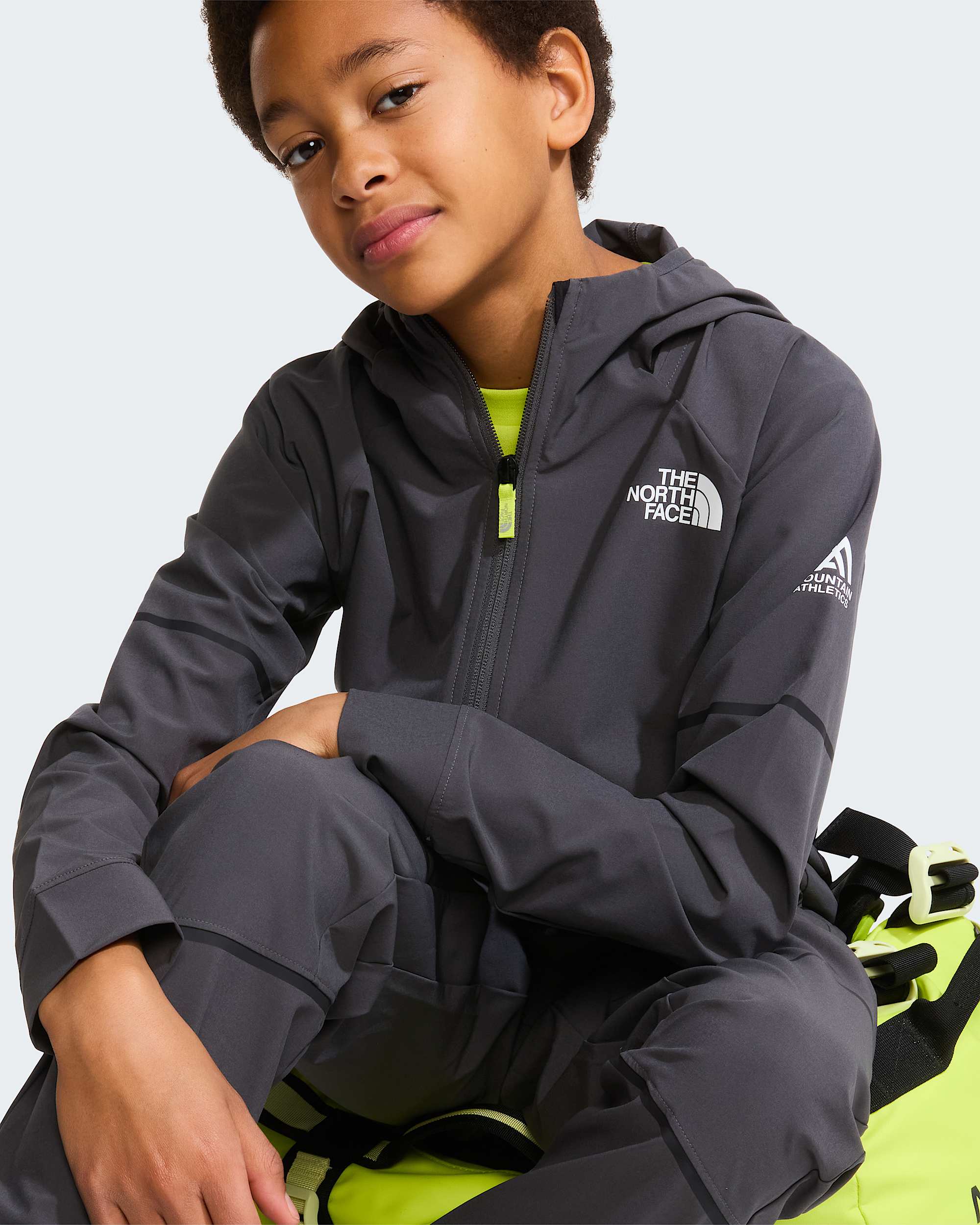Tkan kalhoty Mountain Athletics pro mlad TNF Anthracite Grey ALT6