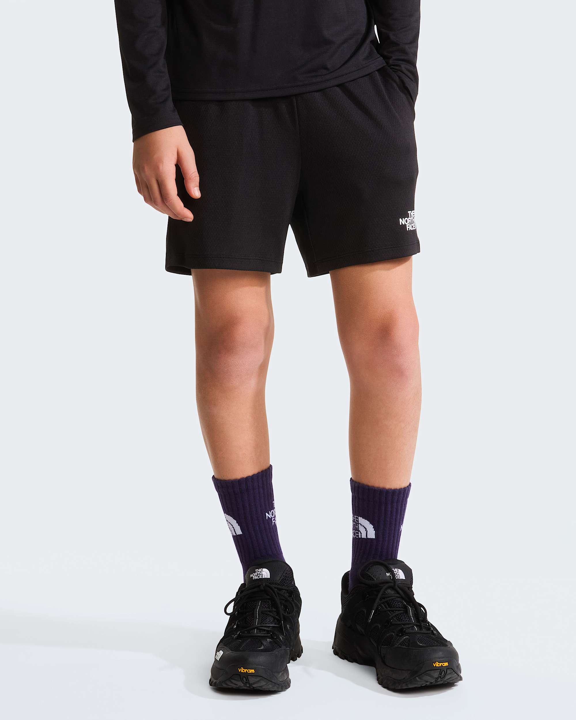 Short en maille de polyester pour enfant TNF TNF Black HERO
