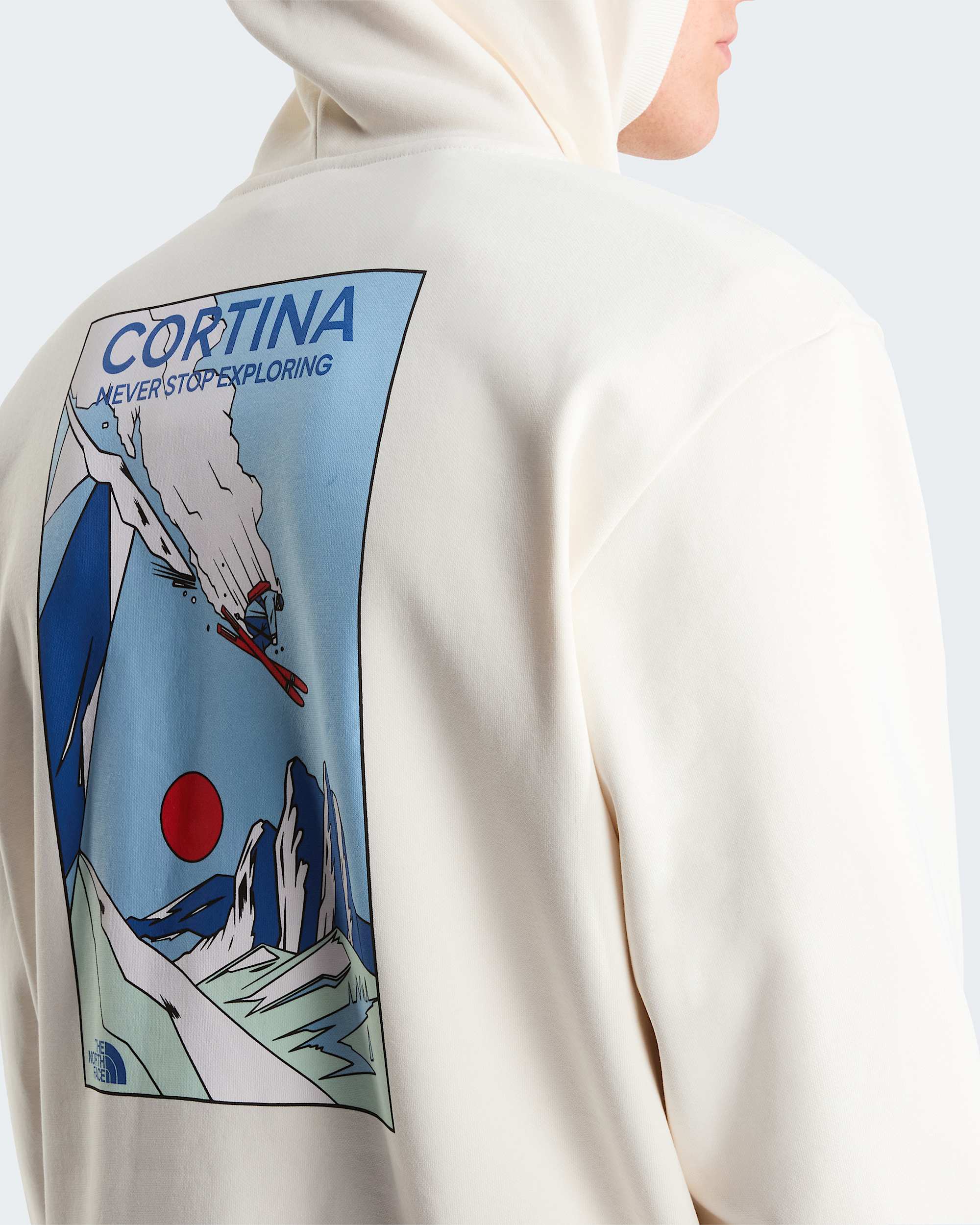 Unisex Mountain Celebration Relaxed Graphic Hoodie TNF alt8