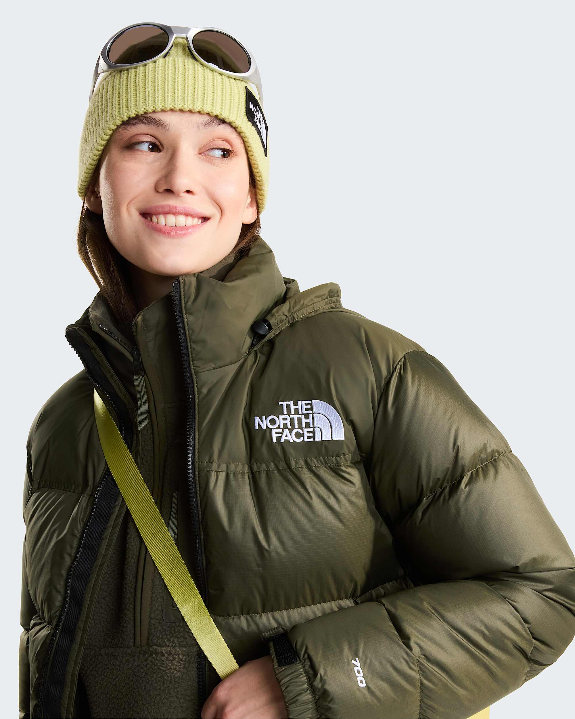 Womens 1996 Retro Nuptse Jacket TNF New Taupe Green ALT10