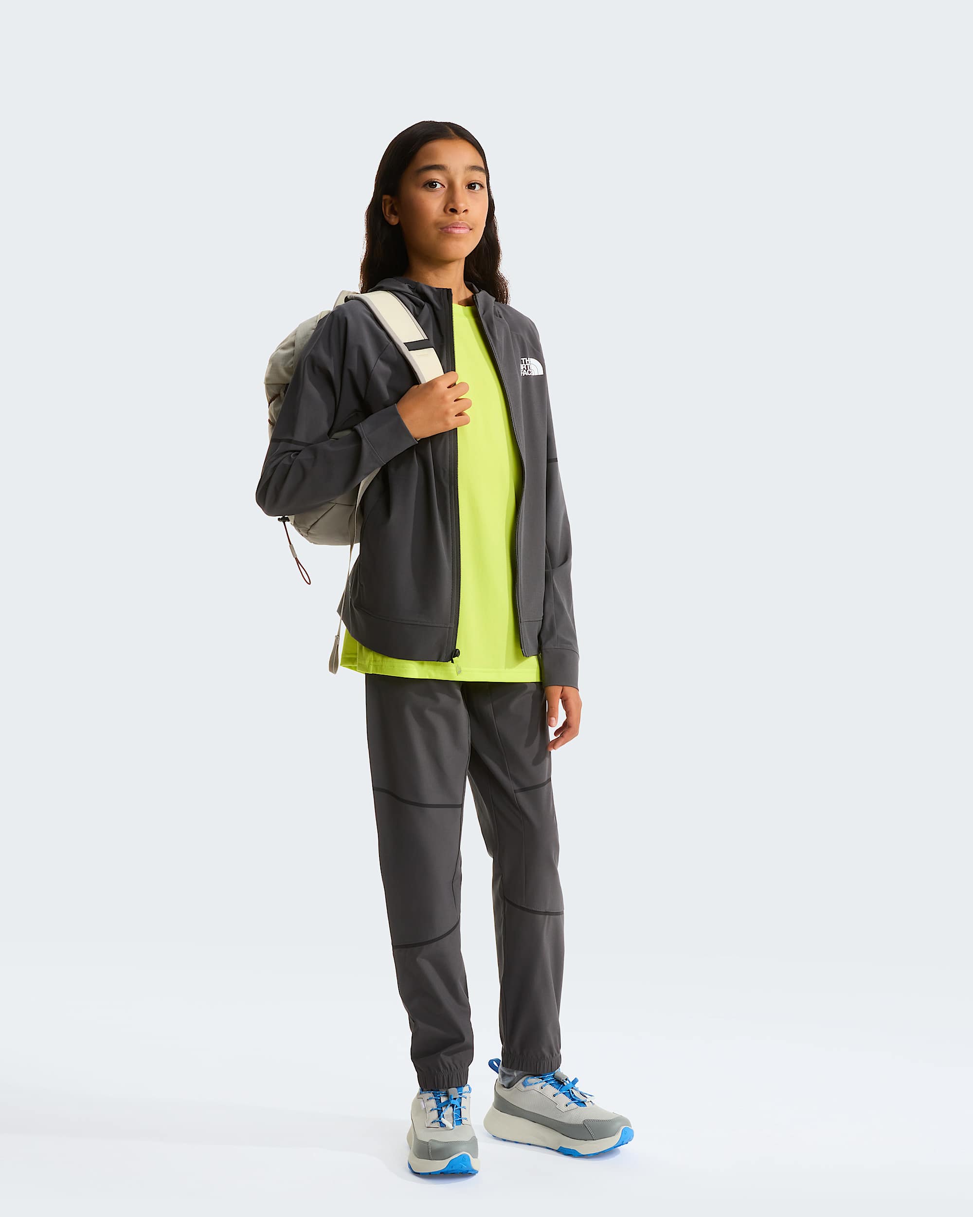 Tkan kalhoty Mountain Athletics pro mlad TNF Anthracite Grey ALT8