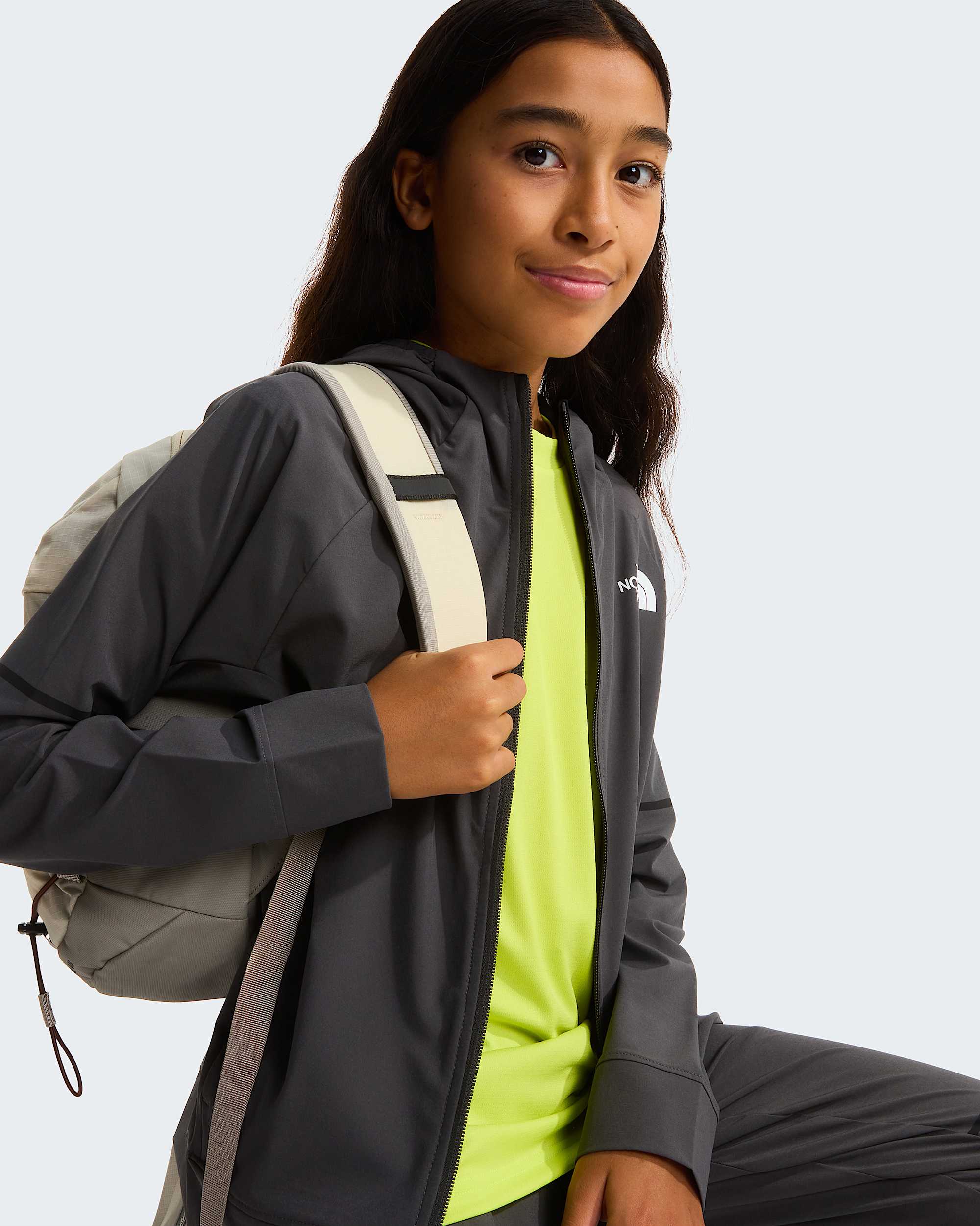 Tkan kalhoty Mountain Athletics pro mlad TNF Anthracite Grey ALT12