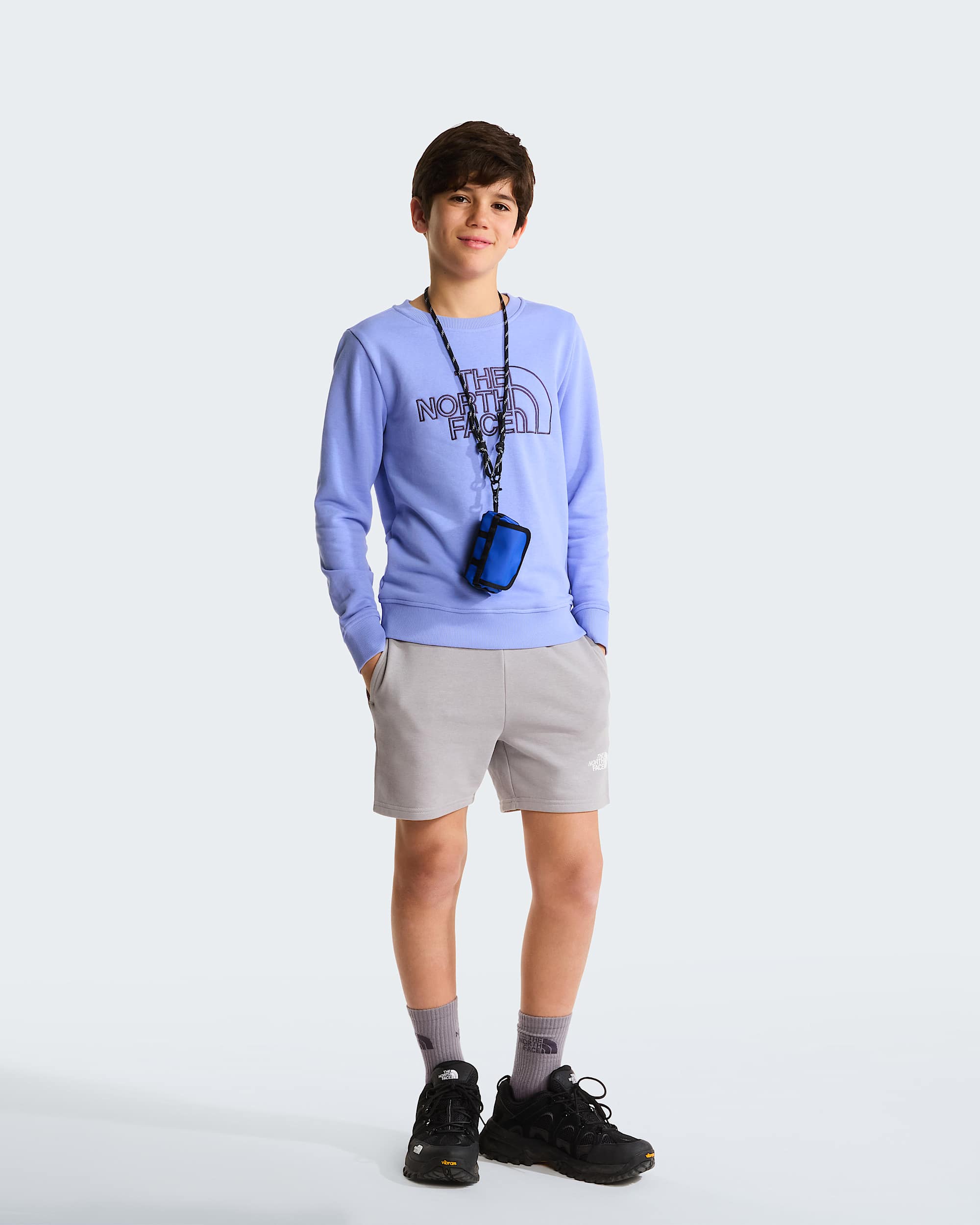 Drew Peaksweatshirt met ronde hals voor tieners TNF Periwinkle Glow ALT1