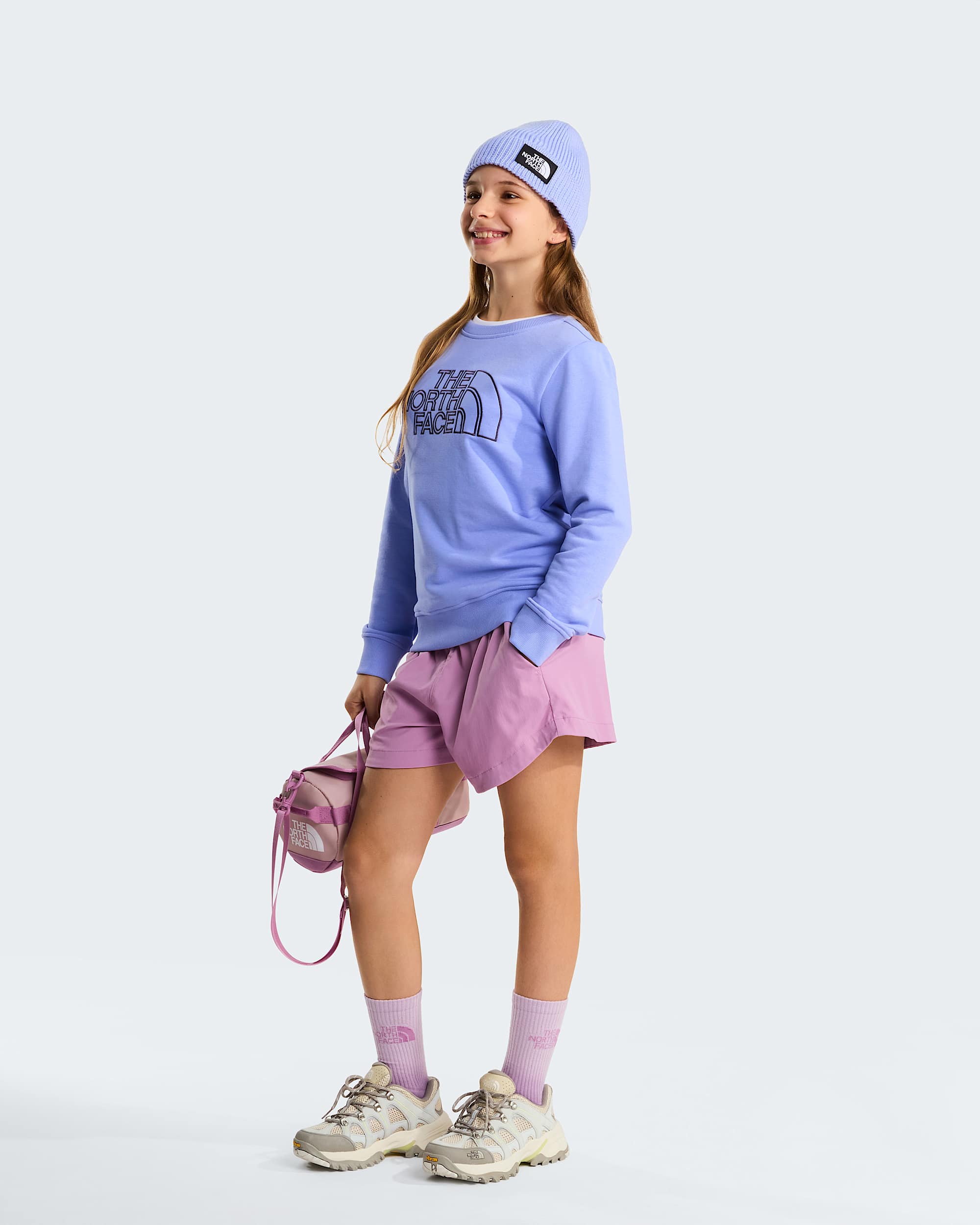 Drew Peaksweatshirt met ronde hals voor tieners TNF Periwinkle Glow ALT6