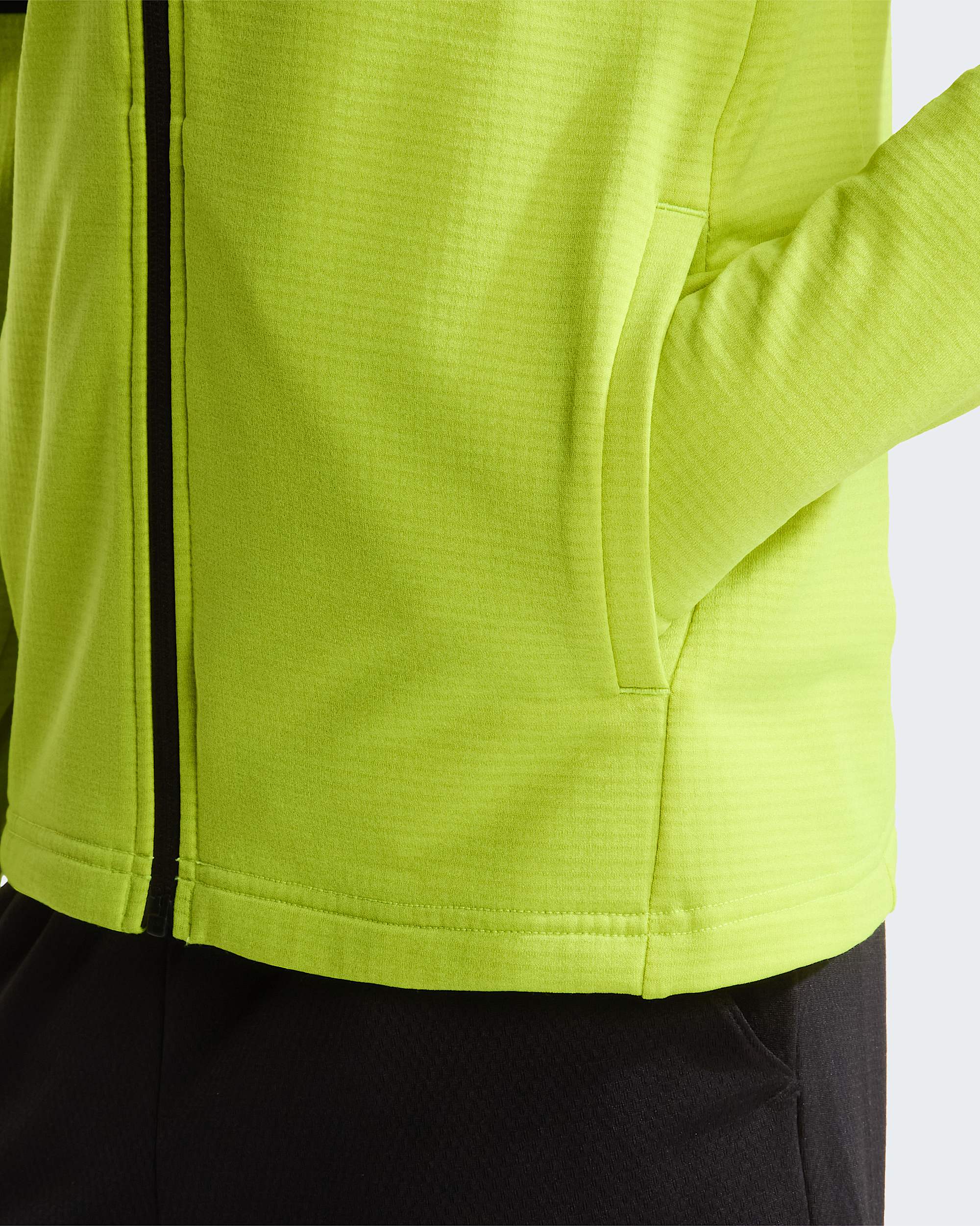 Hike MidlayerJacke mit durchgehendem RV fr Jugendliche TNF TNF BlackFizz Lime ALT5