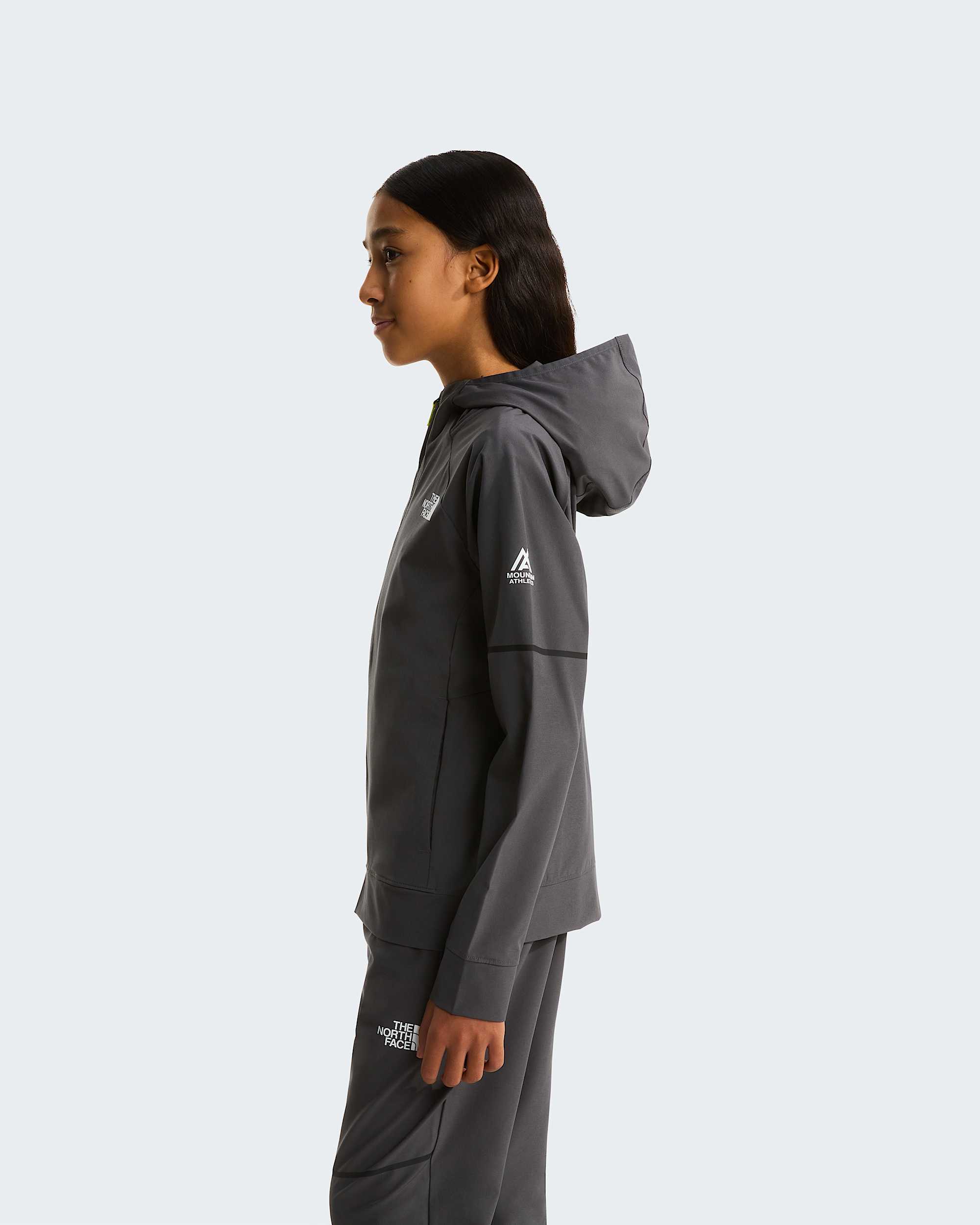 Geweven Mountain Athleticsjas voor tieners TNF Anthracite Grey ALT8