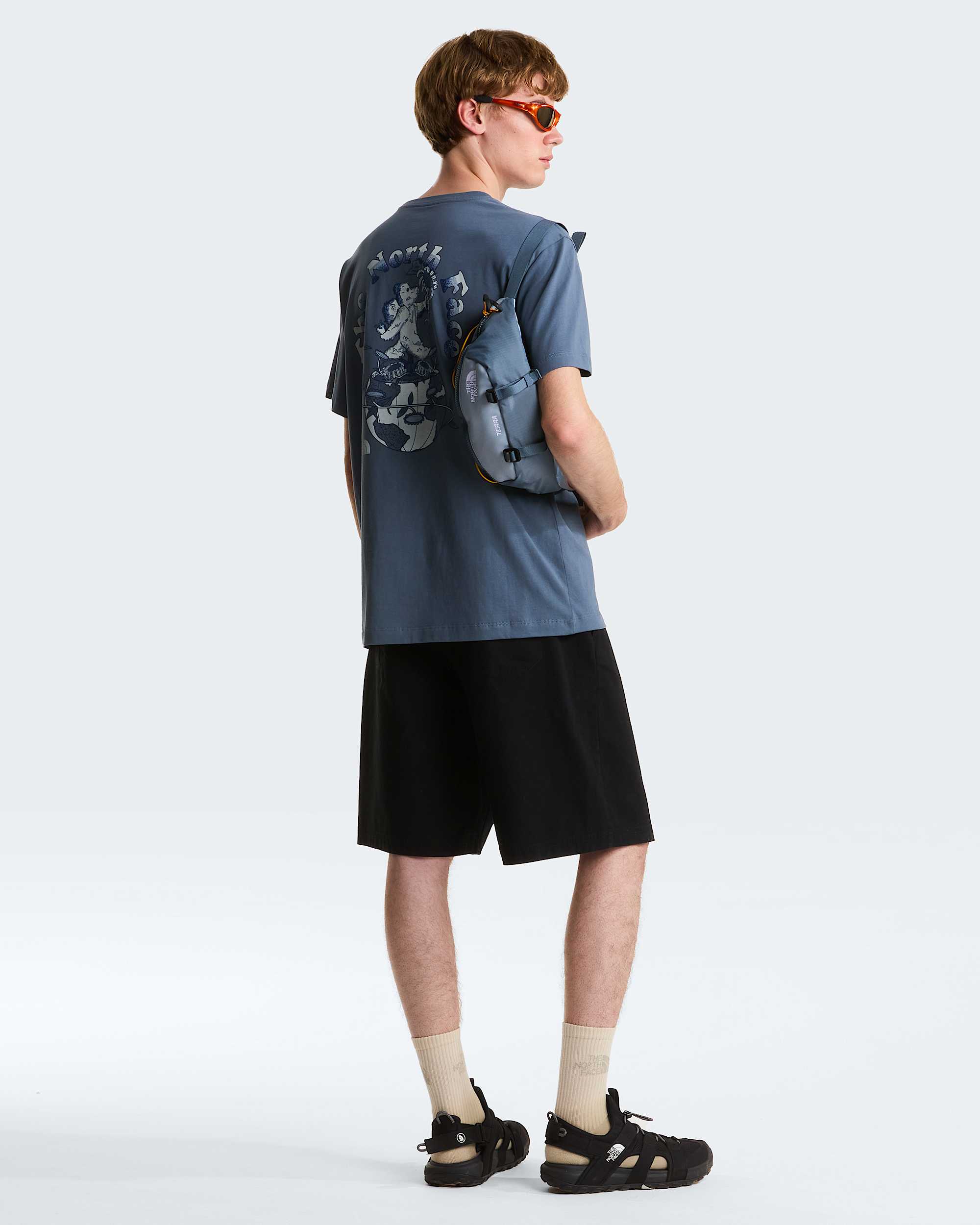 Retro Earth Relaxed Graphic Tshirt voor heren TNF ALT2