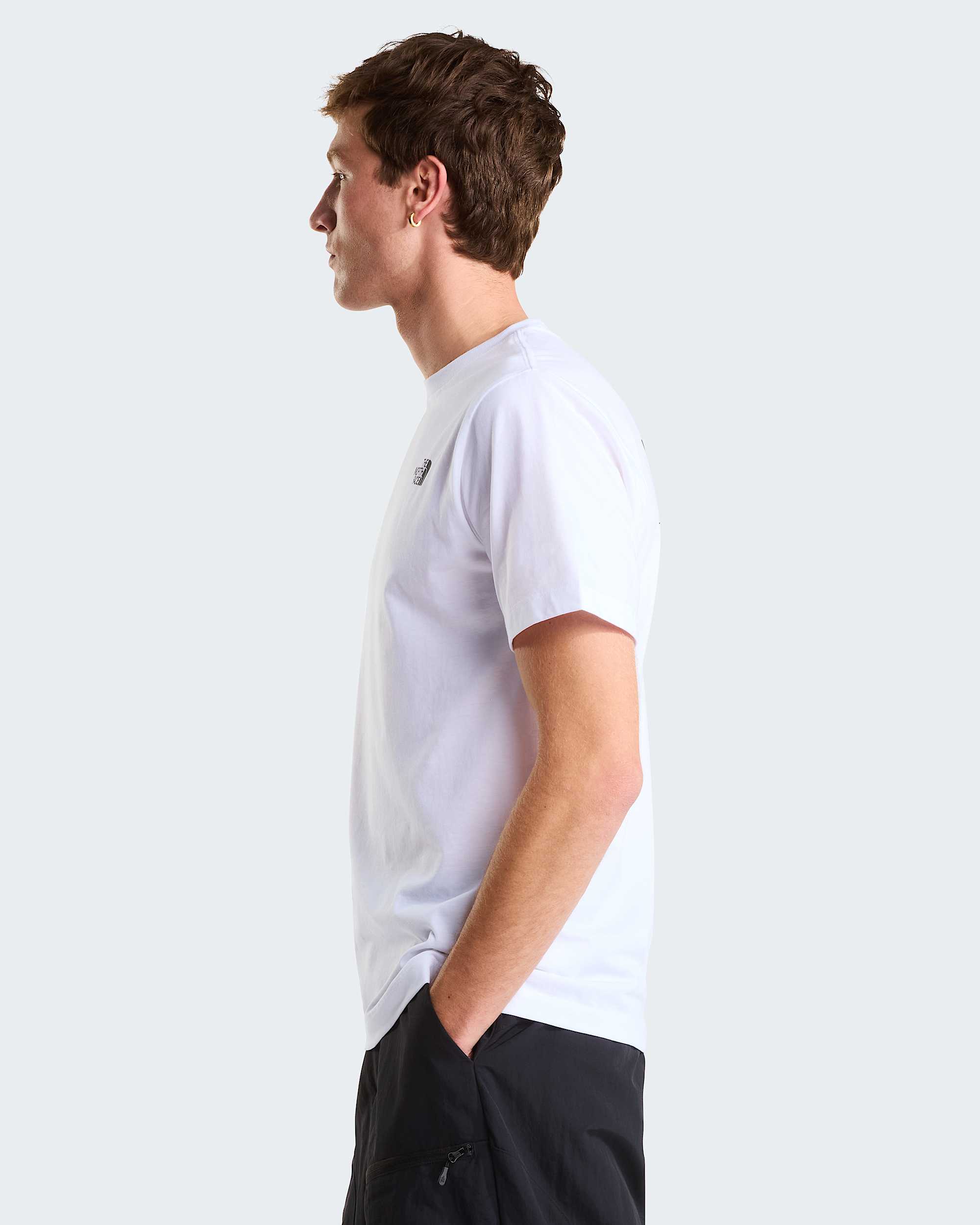 Mski Tshirt z grafik o regularnym kroju Mountain Sketch TNF alt3