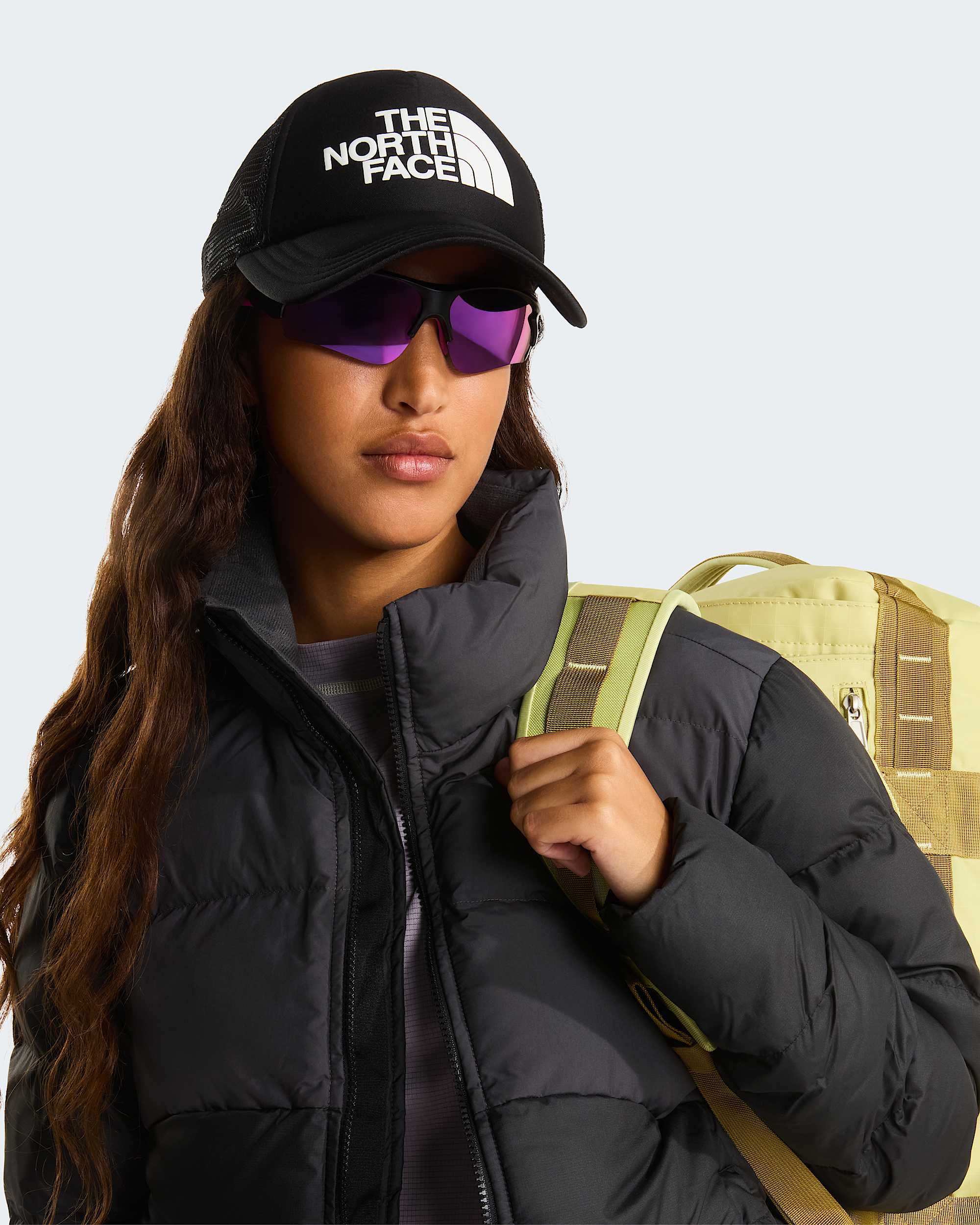 TNF Logo Trucker Cap TNF ALT1