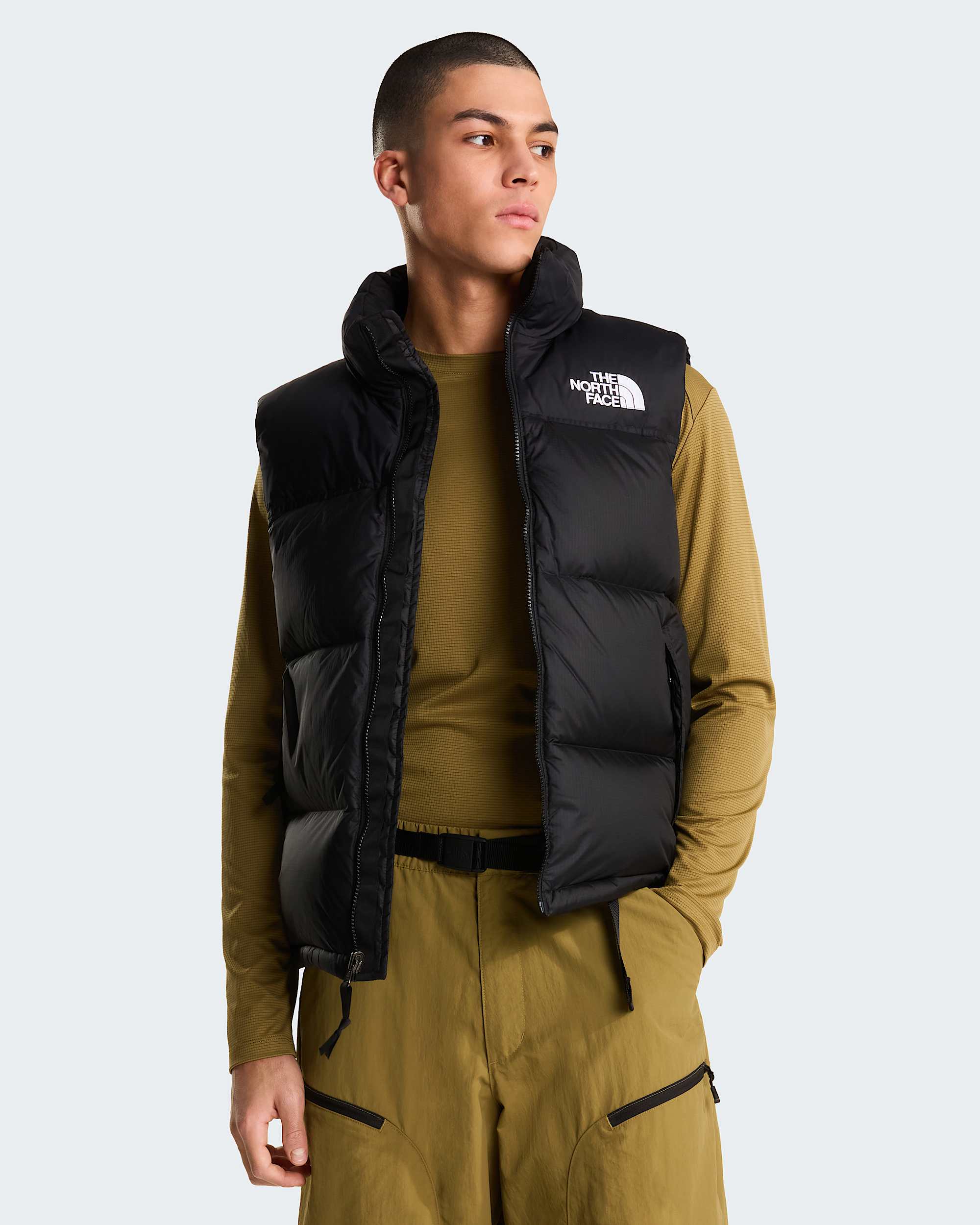 Chaleco Nuptse Retro 1996 para hombre TNF TNF BlackRecycled Down ALT4
