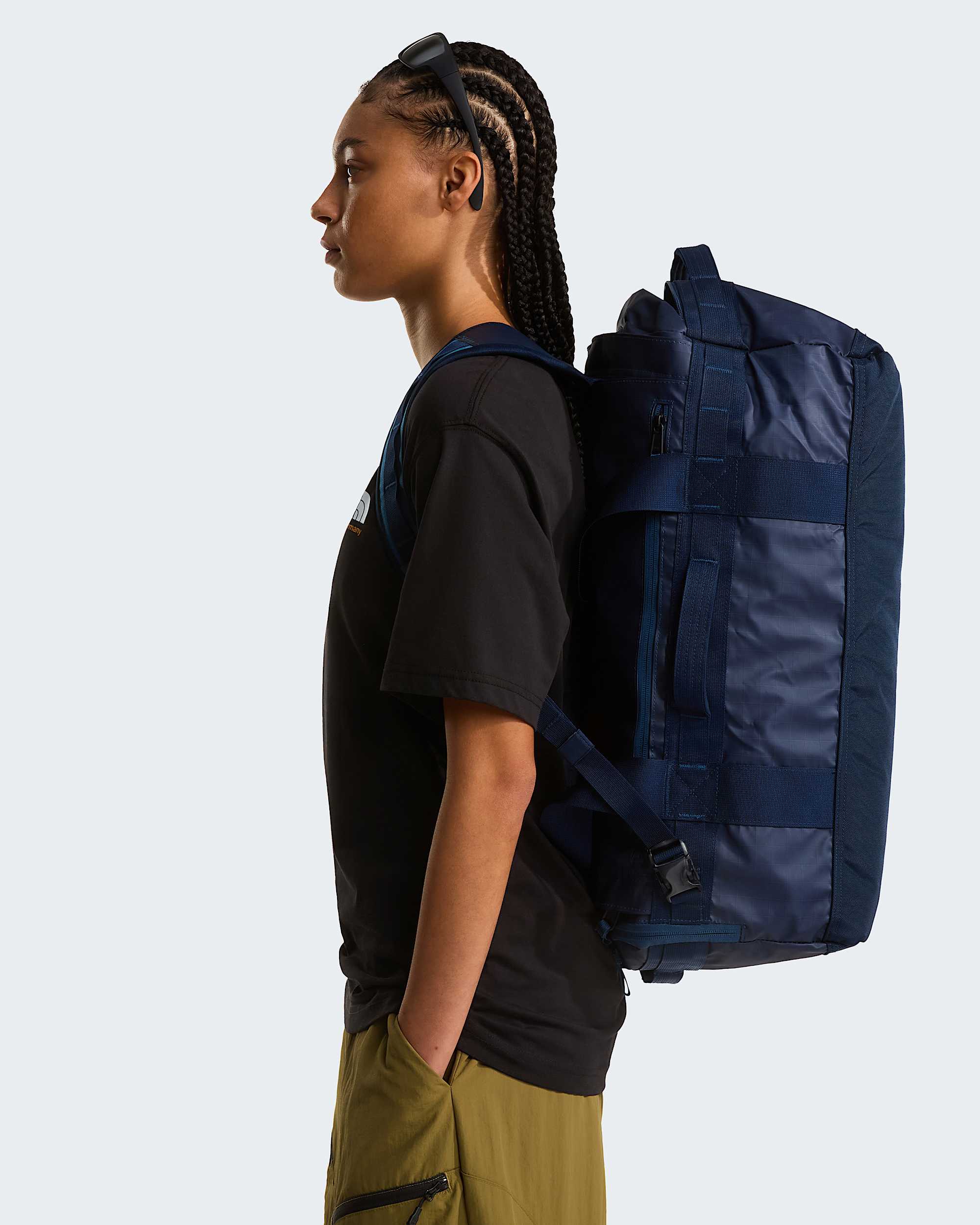 Bolsa de viaje Base Camp Duffle Voyager 42L TNF Shady BlueSummit Navy ALT1