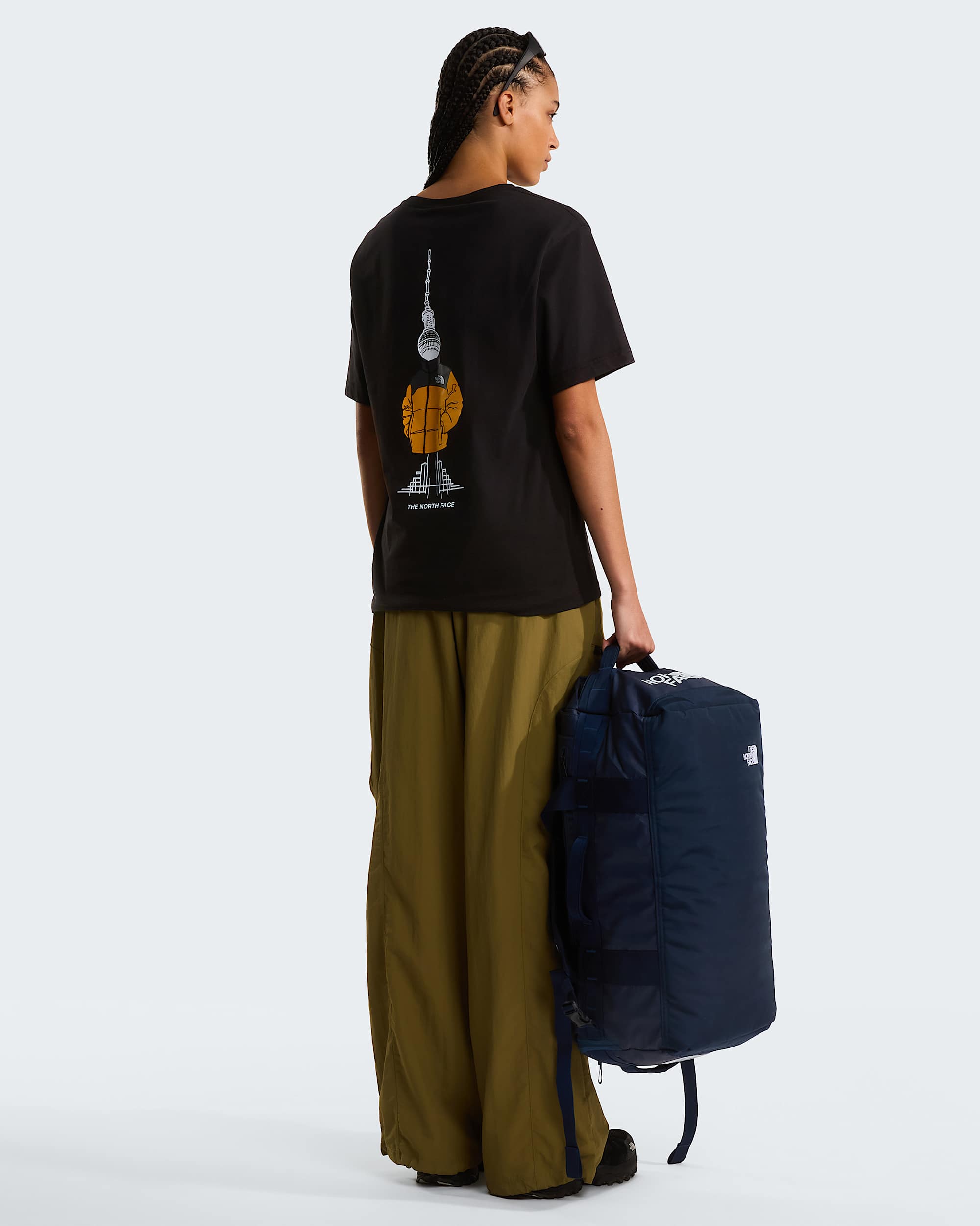 Bolsa de viaje Base Camp Duffle Voyager 42L TNF Shady BlueSummit Navy ALT7